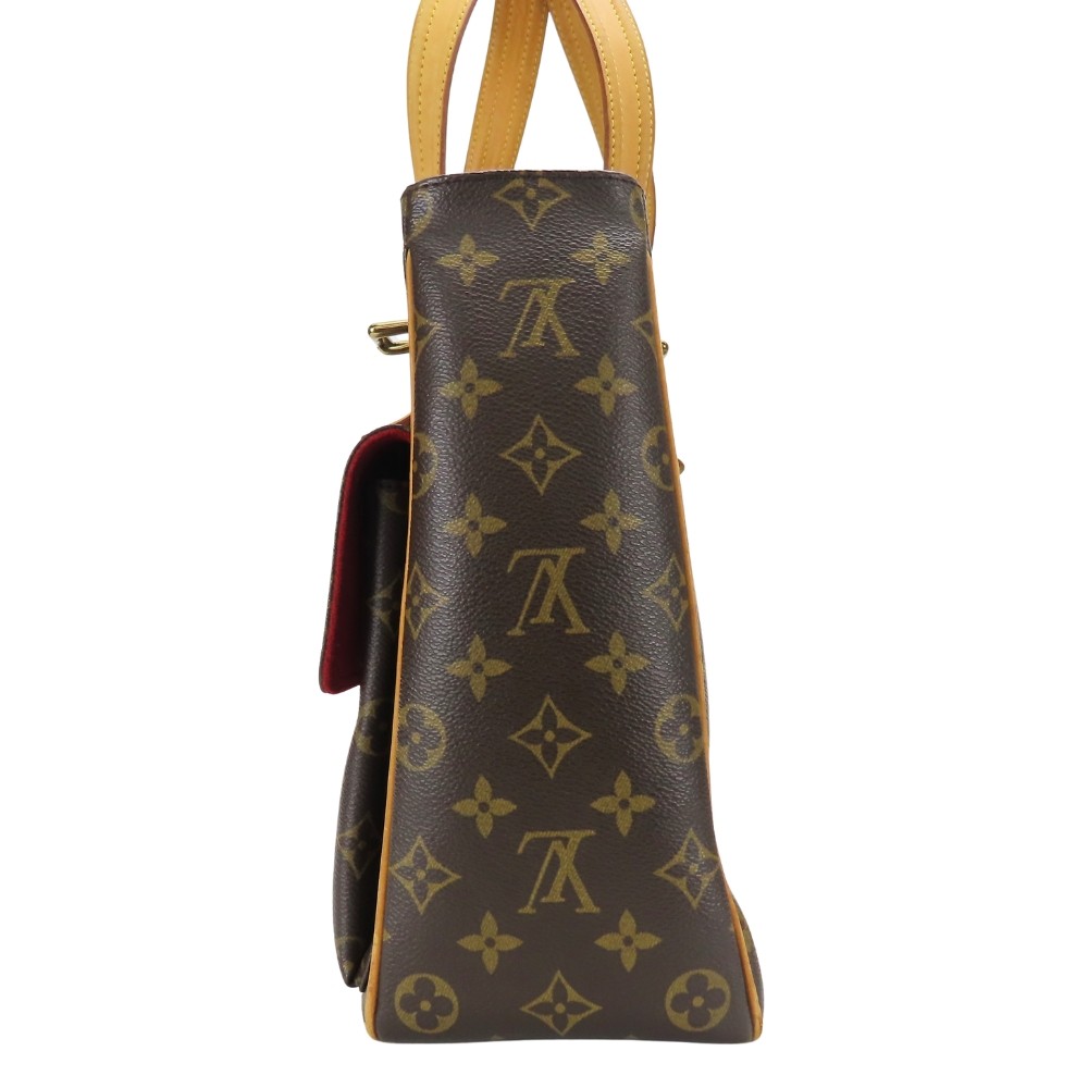 USED LOUIS VUITTON Tote Bag Multripri Cite M51162 Monogram/Nume leather Brow…