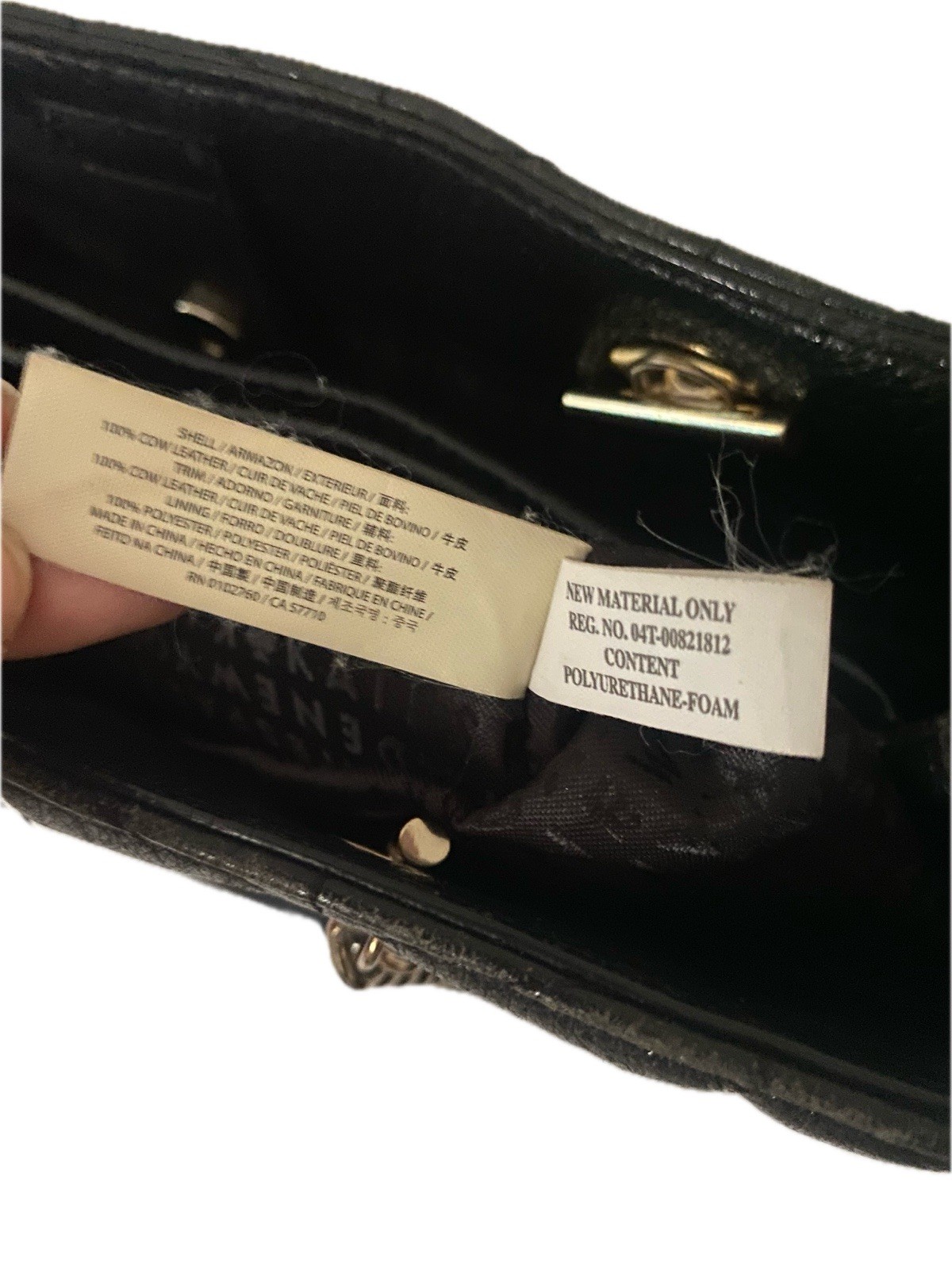 kate spade new york Black Quilted Satchel Top Handle, Gold Hardware, Detachable