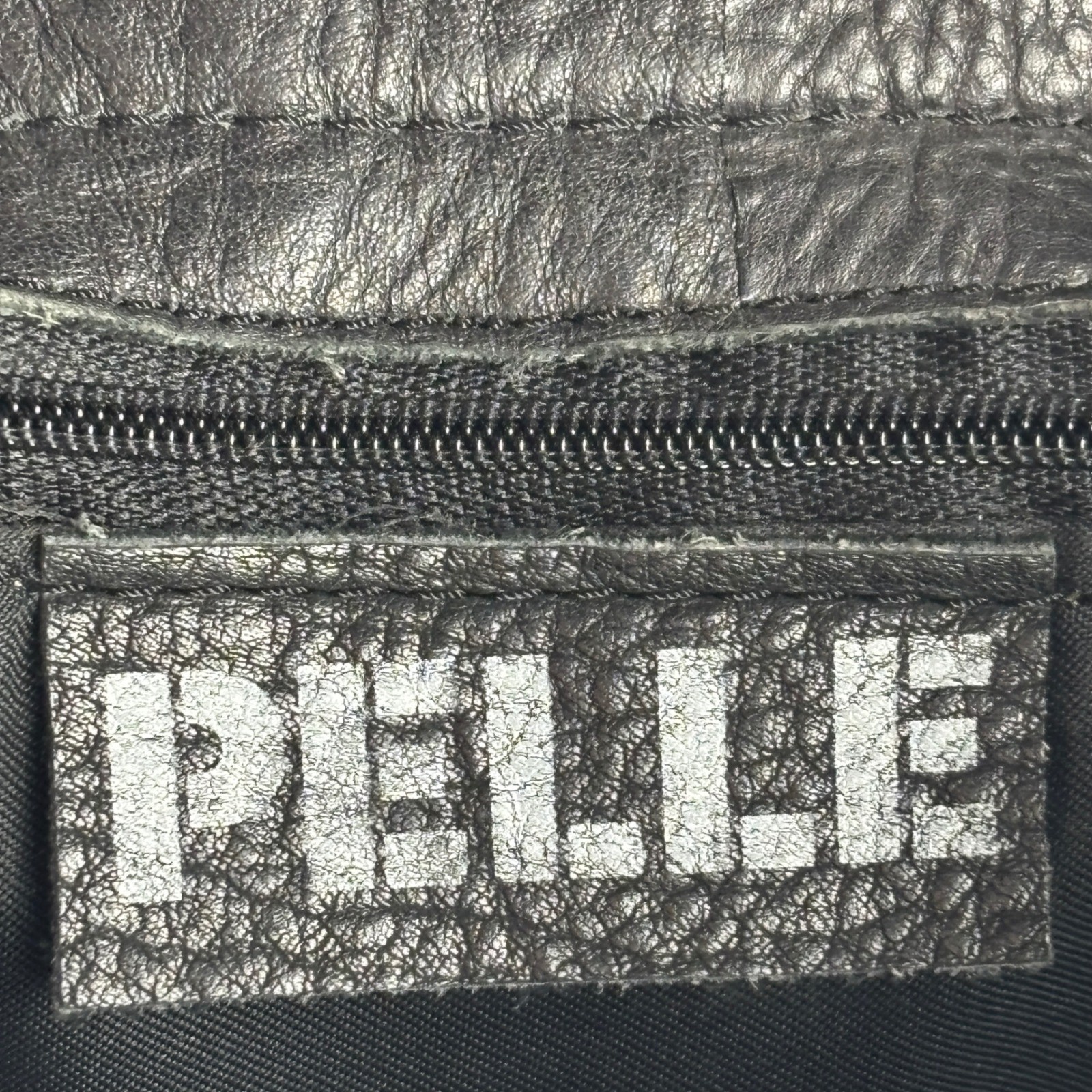 Pelle Leather Bucket Backpack Women Black Drawstring Pebbled Bag Boho Festival