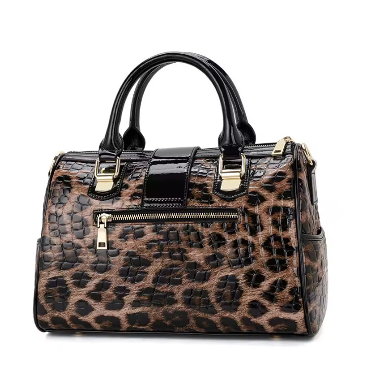 cow hide leopard print purse high quality unbranded manufacturer chinese