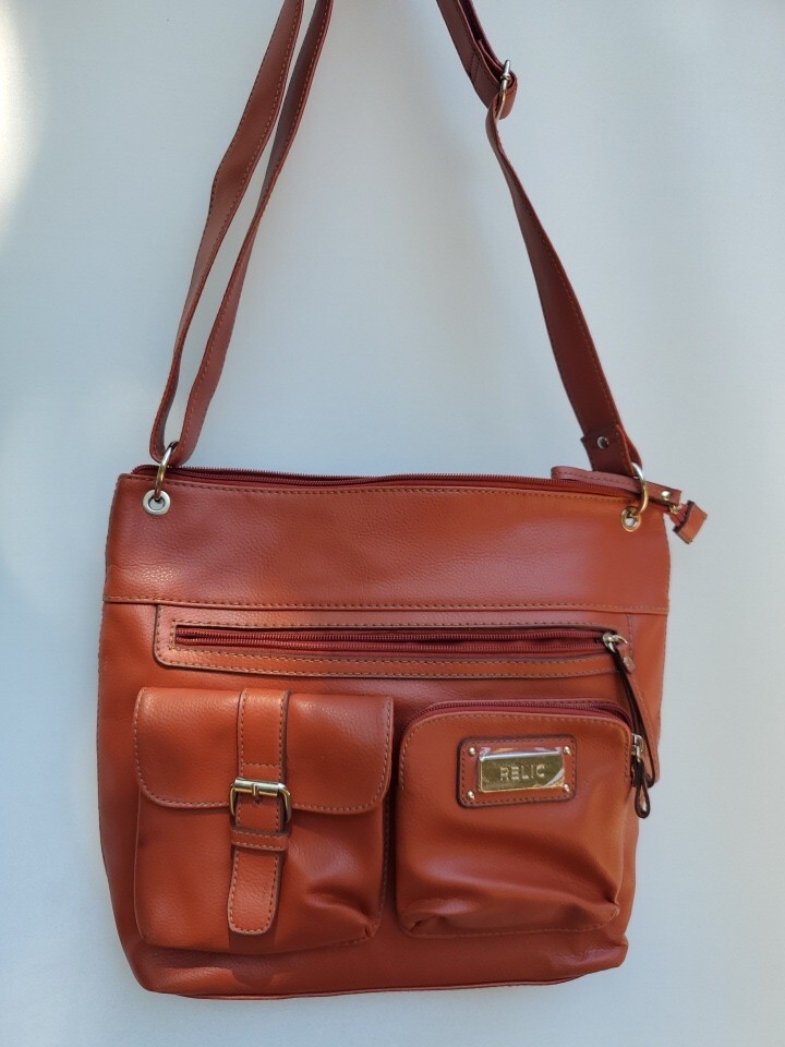 Relic Womens Purse Large Burnt Sienna Crossbody Orange Shoulder Bag