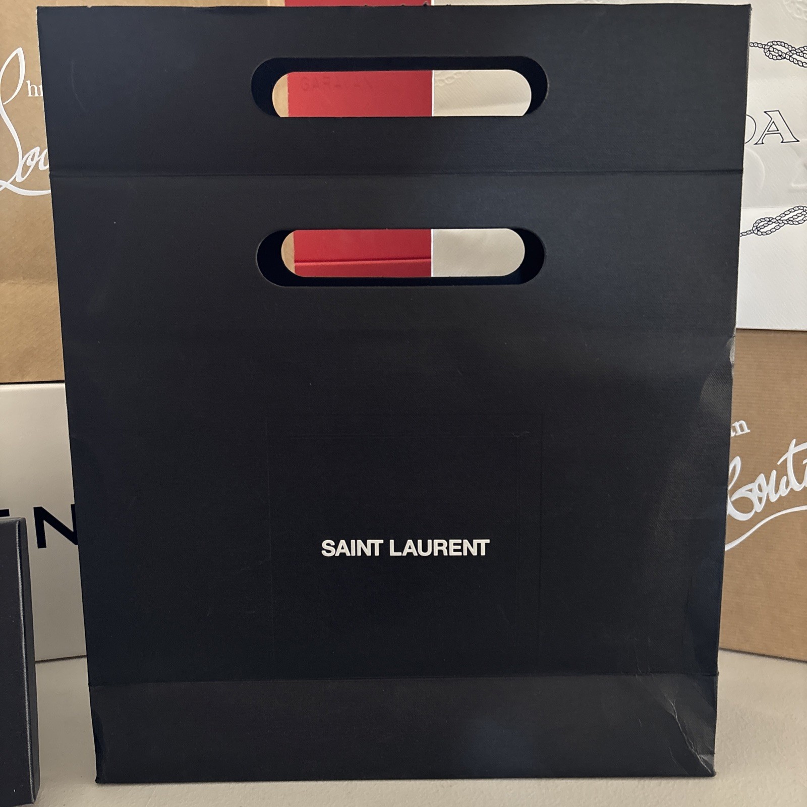 Saint laurent Shopping bag Authentic Black With Handles 12.2×14.4×4