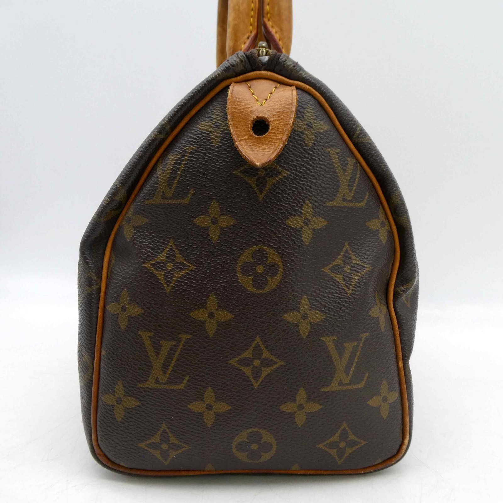 LOUIS VUITTON Speedy 25 M41528 Monogram Shoulder Hand Bag PVC Padlock 1083