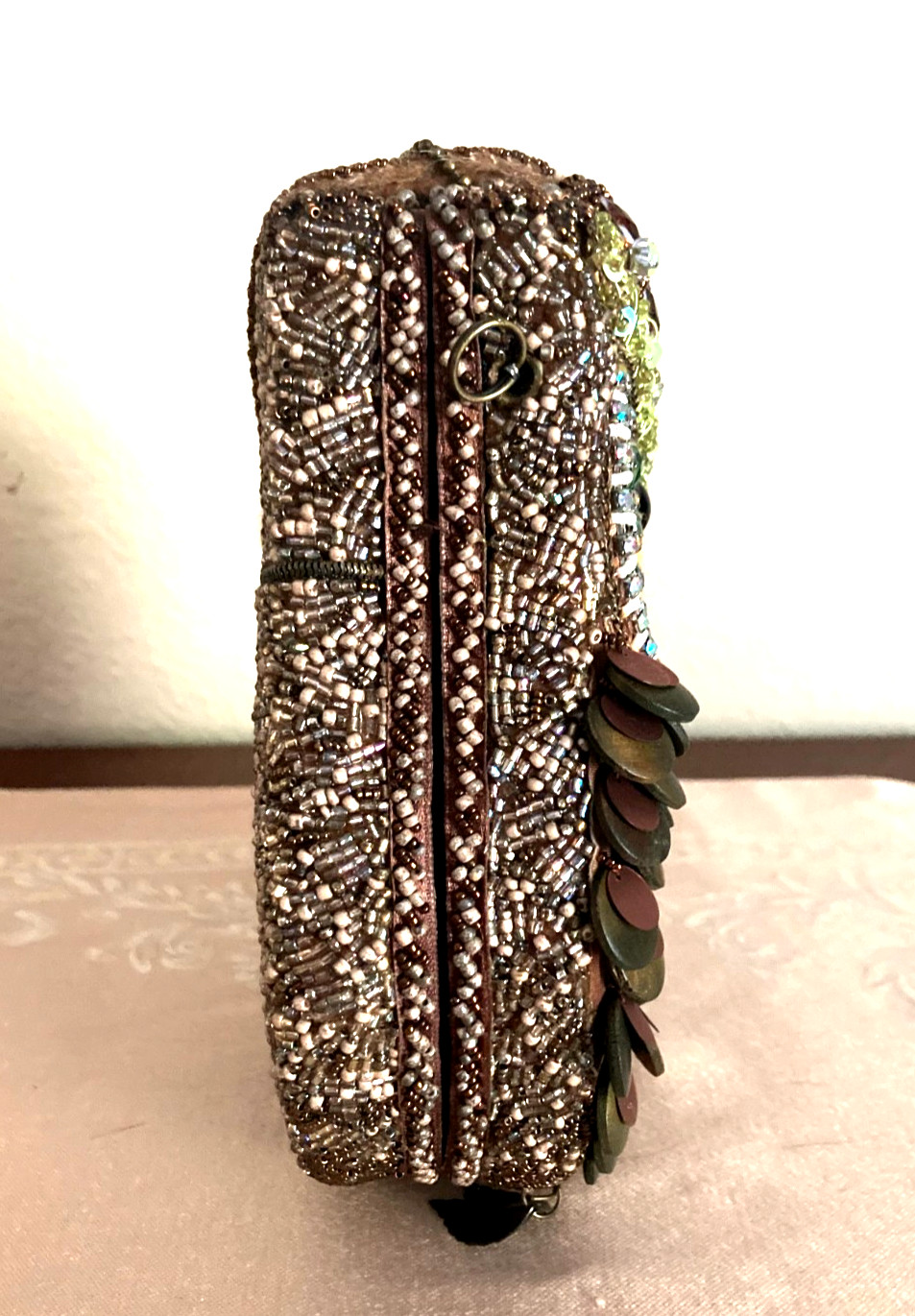 Mary Frances Owl Handbag Beaded Jewels Crossbody Retired Bag Purse