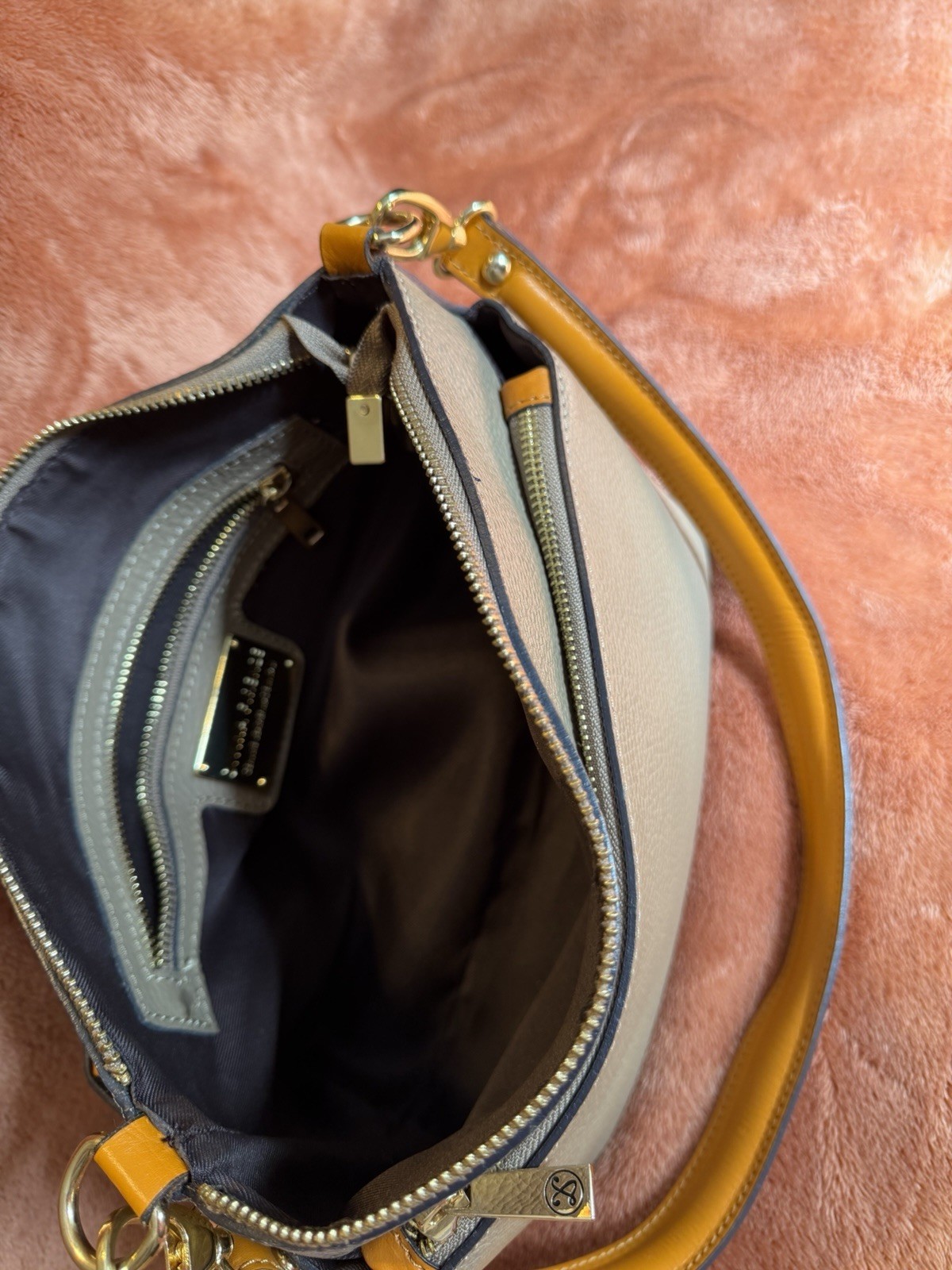 Divina Firenze Genuine Leather Hobo Shoulder Bag Made in Italy