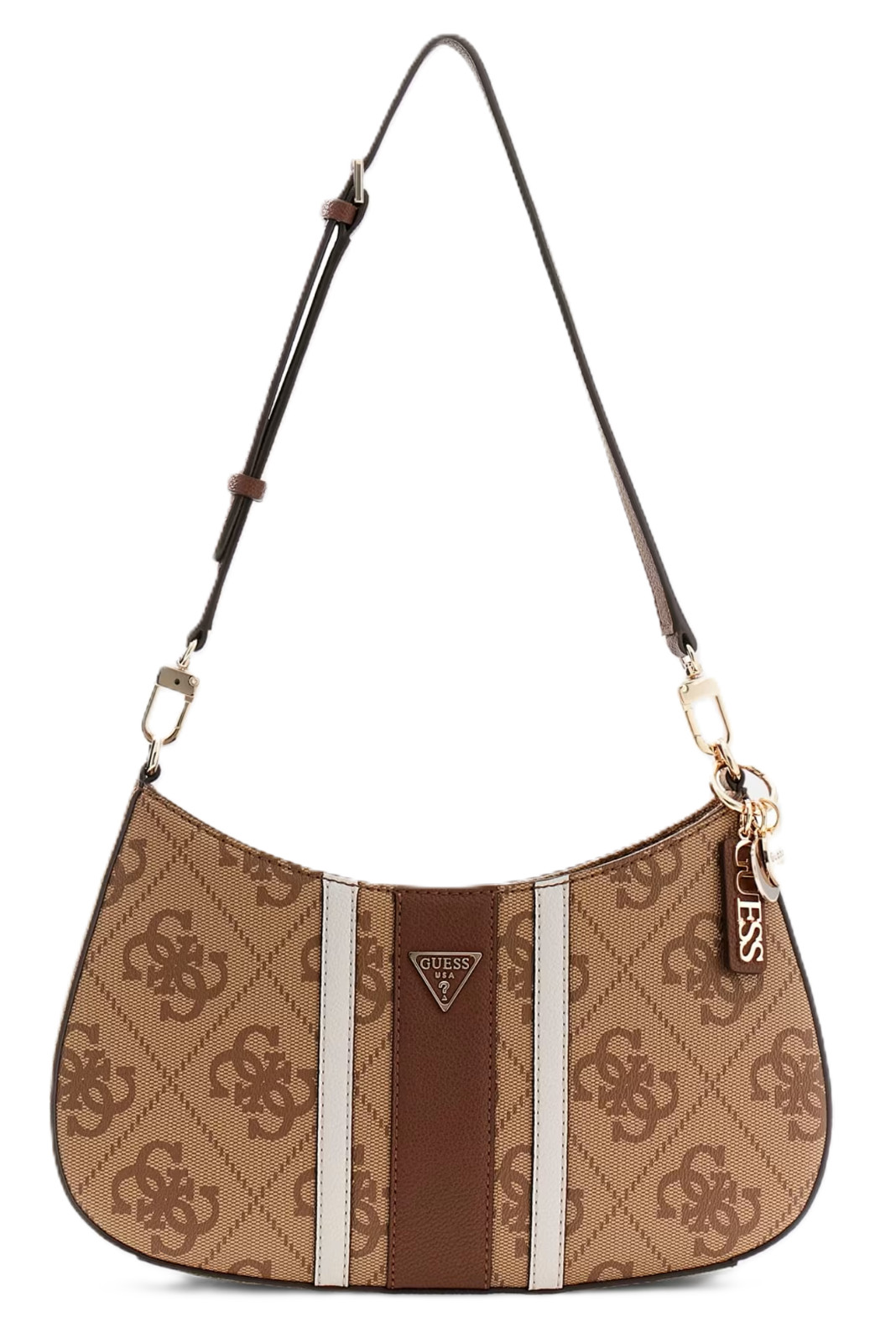 GUESS HWSS96 72180 NOELLE II TOP ZIP SHOULDER BAG WOMEN ZIP MILK