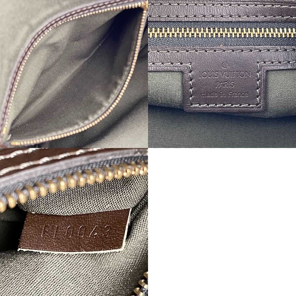 Louis Vuitton Monogram Mini Francoise 3way Cotton Leather Khaki Tote bag 4617