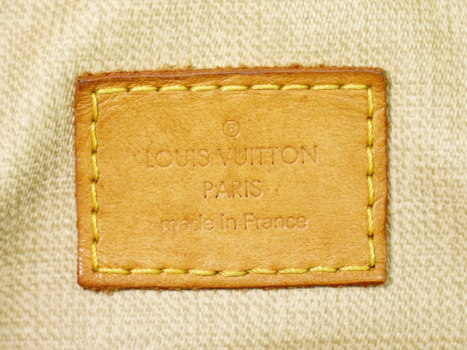 Louis Vuitton Trouville M42228 Monogram Canvas Handbag Brown Gold