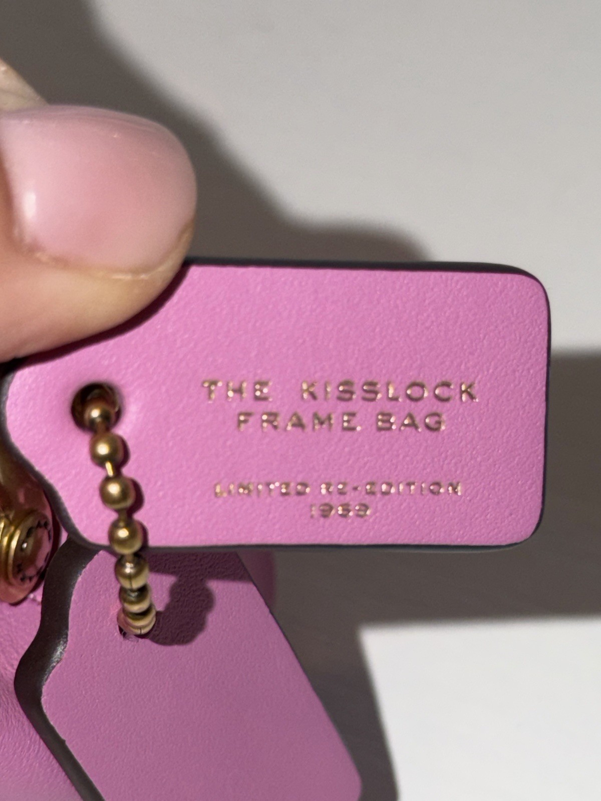 COACH Brain Dead Kisslock Neck Pouch With Xerx Alien Leather/Brass/Pink CER98