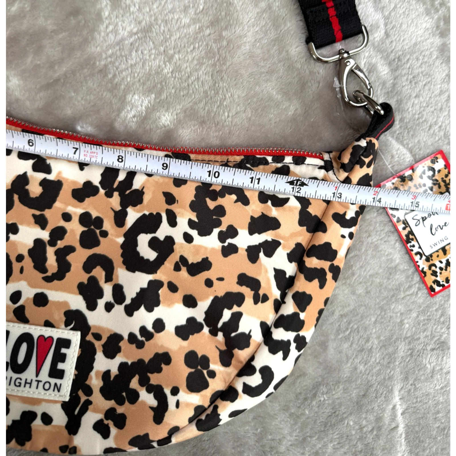 Brighton Spotted Love Leopard Print Crossbody Swing Bag NWT