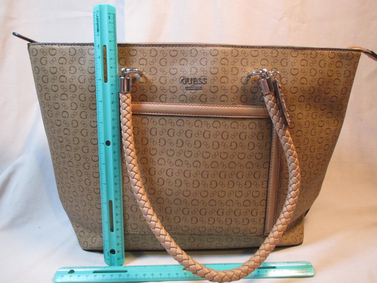 Guess Brown Satchel Bag