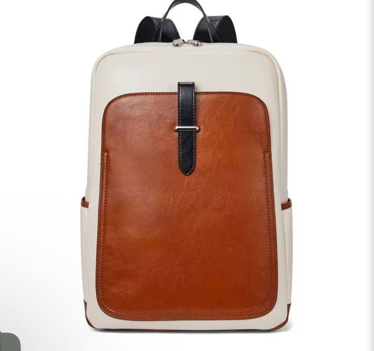 BOSTANTEN Leather Laptop Backpack for Women,15.6 inch Computer Backpack Purse Co
