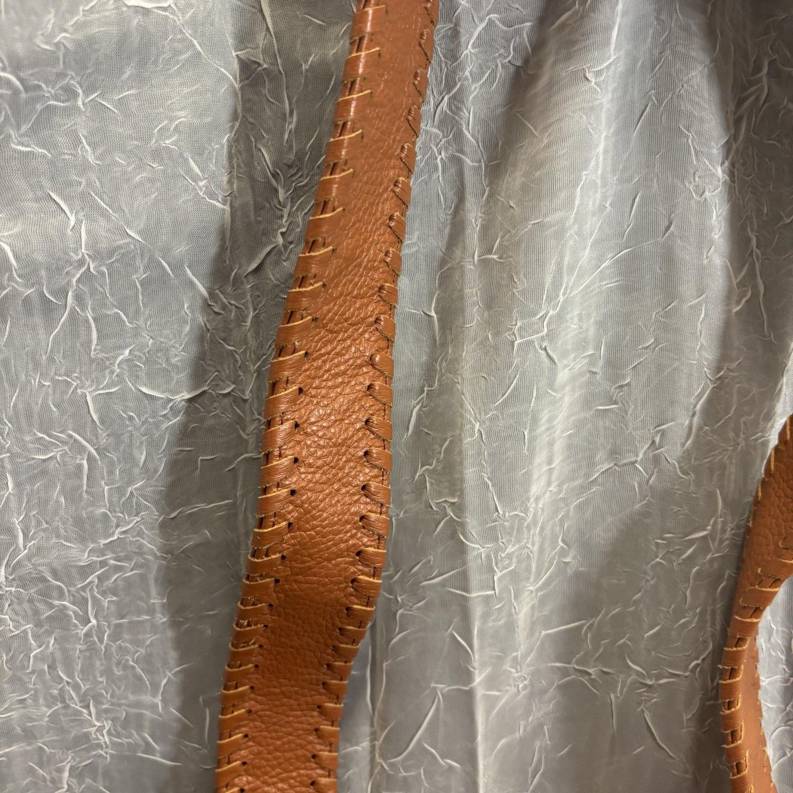 Vtg Designer ONNA EHRLlCH Rachel Brown Pebbled Leather Hobo Purse New W/ Tags