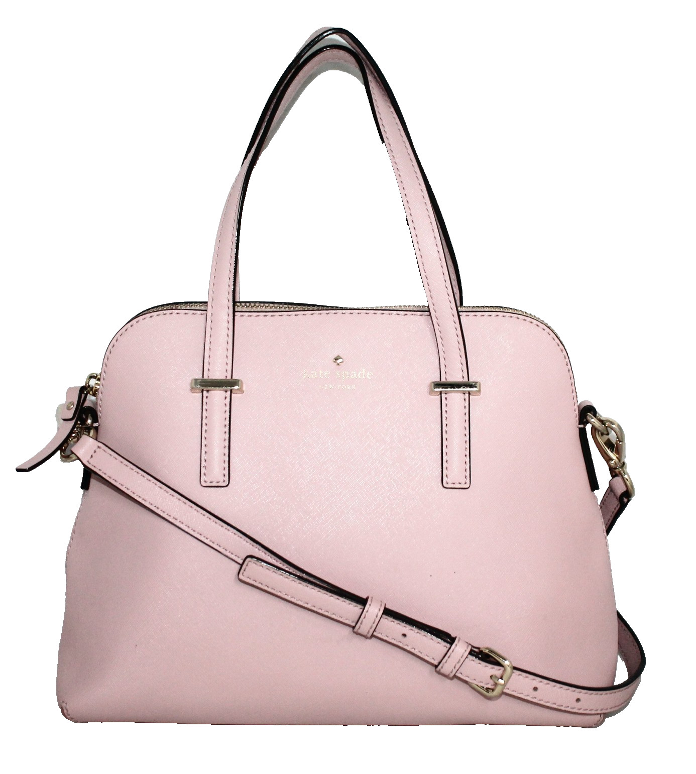 KATE SPADE Cedar Street Maise Satchel Crossbody Light Pink Leather PXRU4471