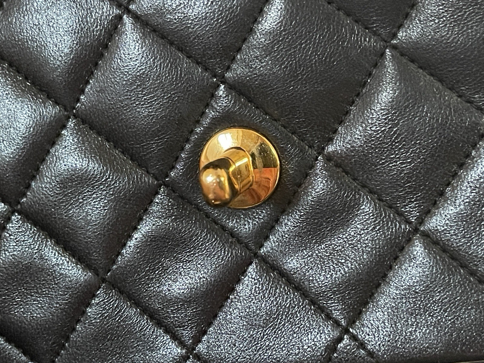 CHANEL Classic Medium Double Flap Bag In Black Quilted Lambskin with 24k GHW