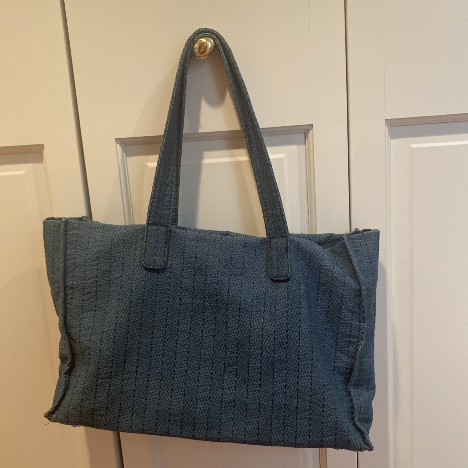 Lightweight blue tote bag – great for the summer