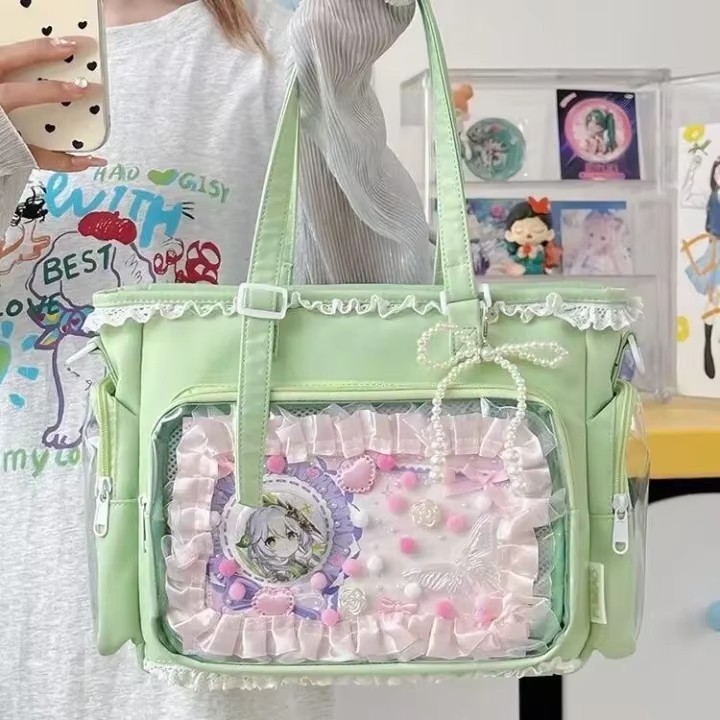 Large Anime Itabag Tote Bag 33cm/13in x 22cm/8.7in x 12cm/4.7in Nylon Lining