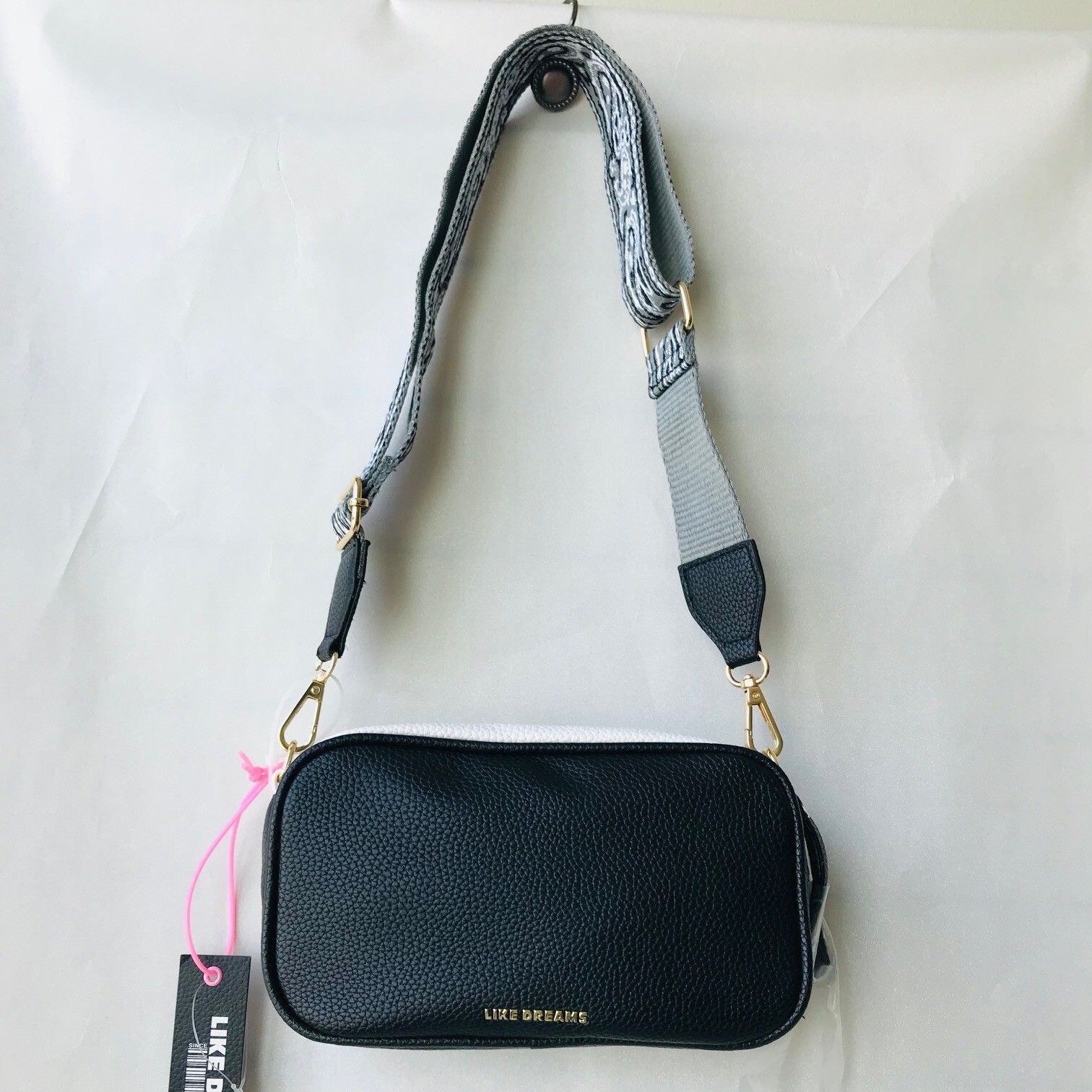 LIKE DREAMS Vegan leather women’s Crossbody Small bag Black