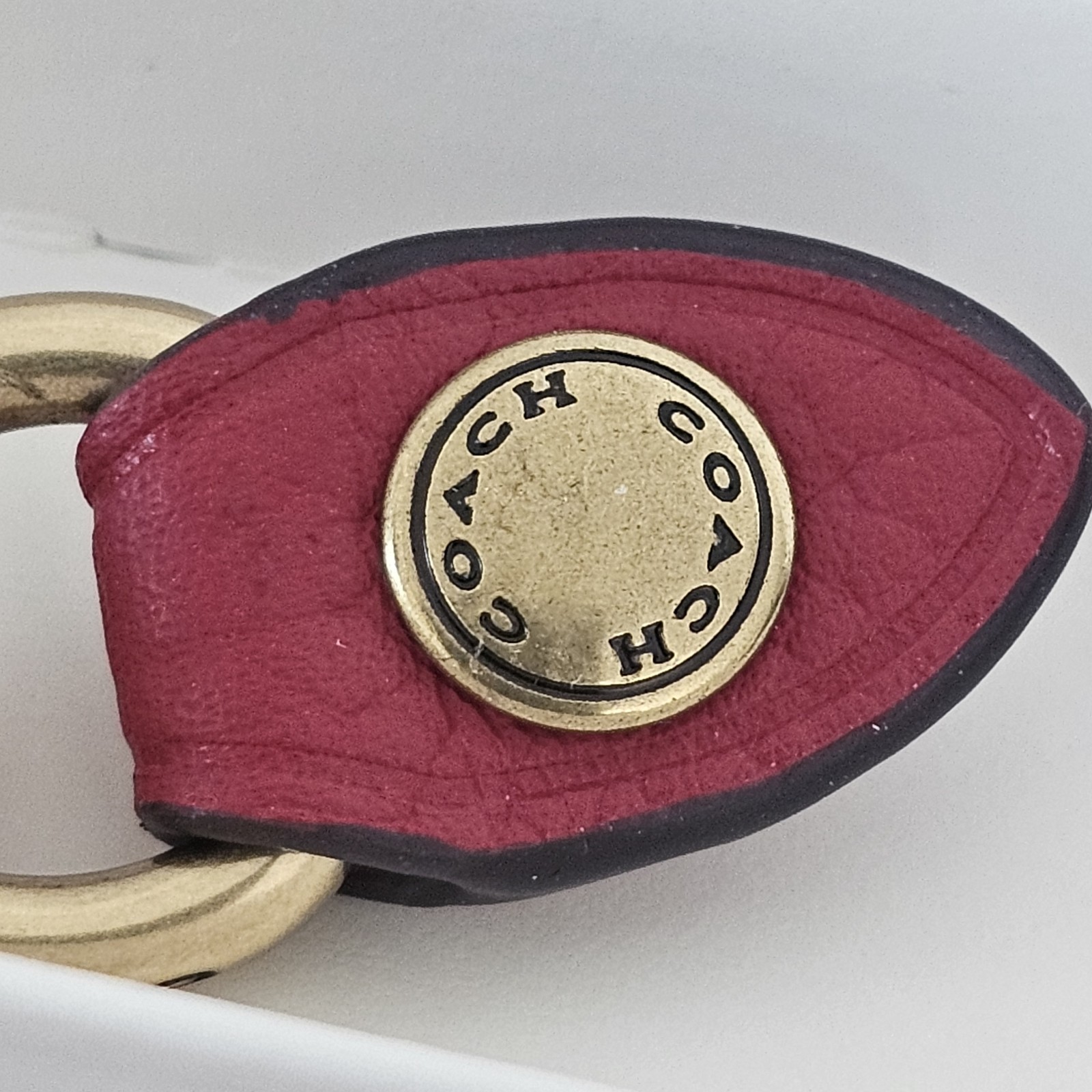 COACH ~Boxed Cherry Print Leather Heart Coin Purse, Wristlet & Key Chain CCH34B
