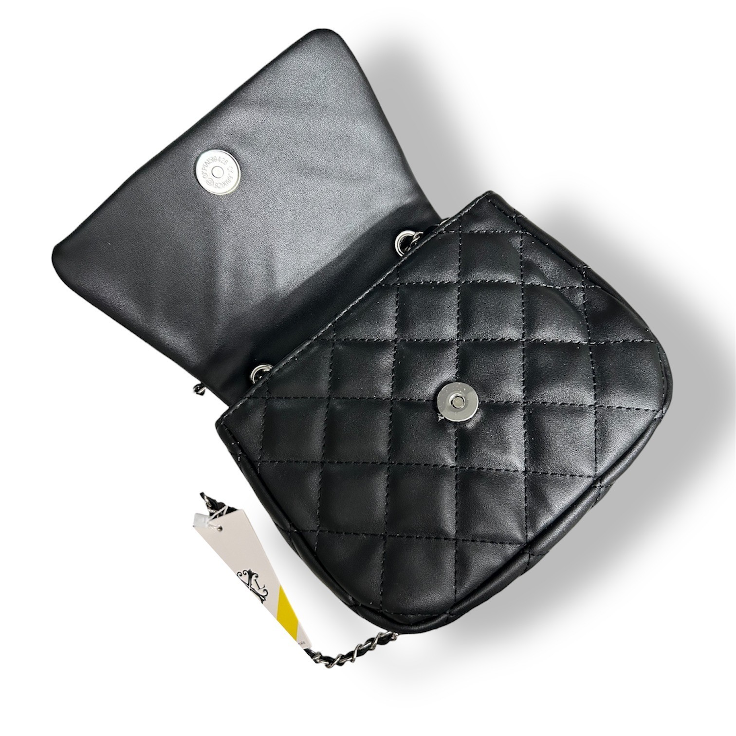 New CXL by Christian Lacroix Valo Chain Black Quilted Shoulder Bag Party