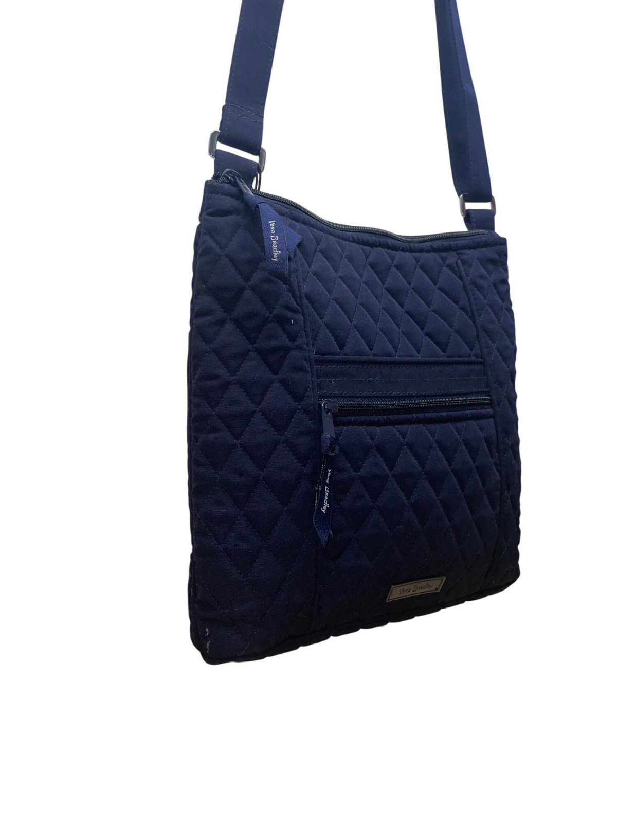 Vera Bradley Women’s Dark Blue Quilted With Adjustable Strap Crossbody Bag