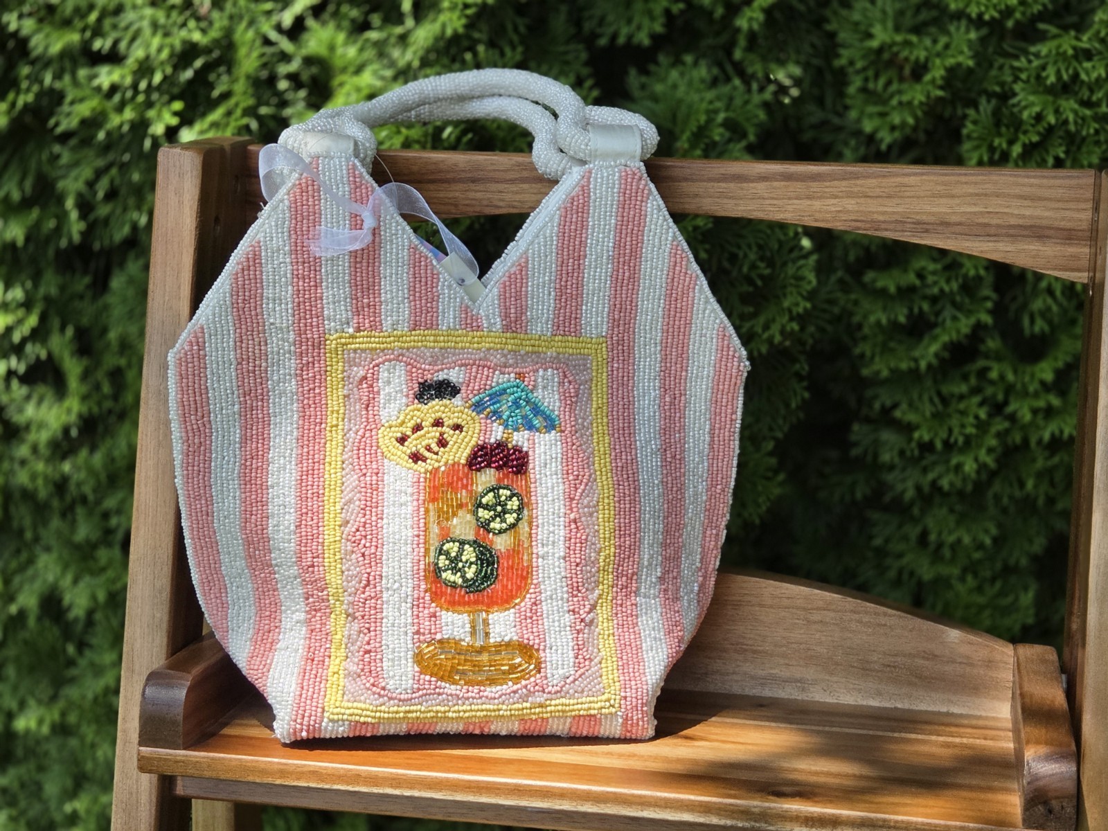 Handcrafted in India Beaded Bag Tote Summer Cocktail Viral Tik Tok Beach Resort
