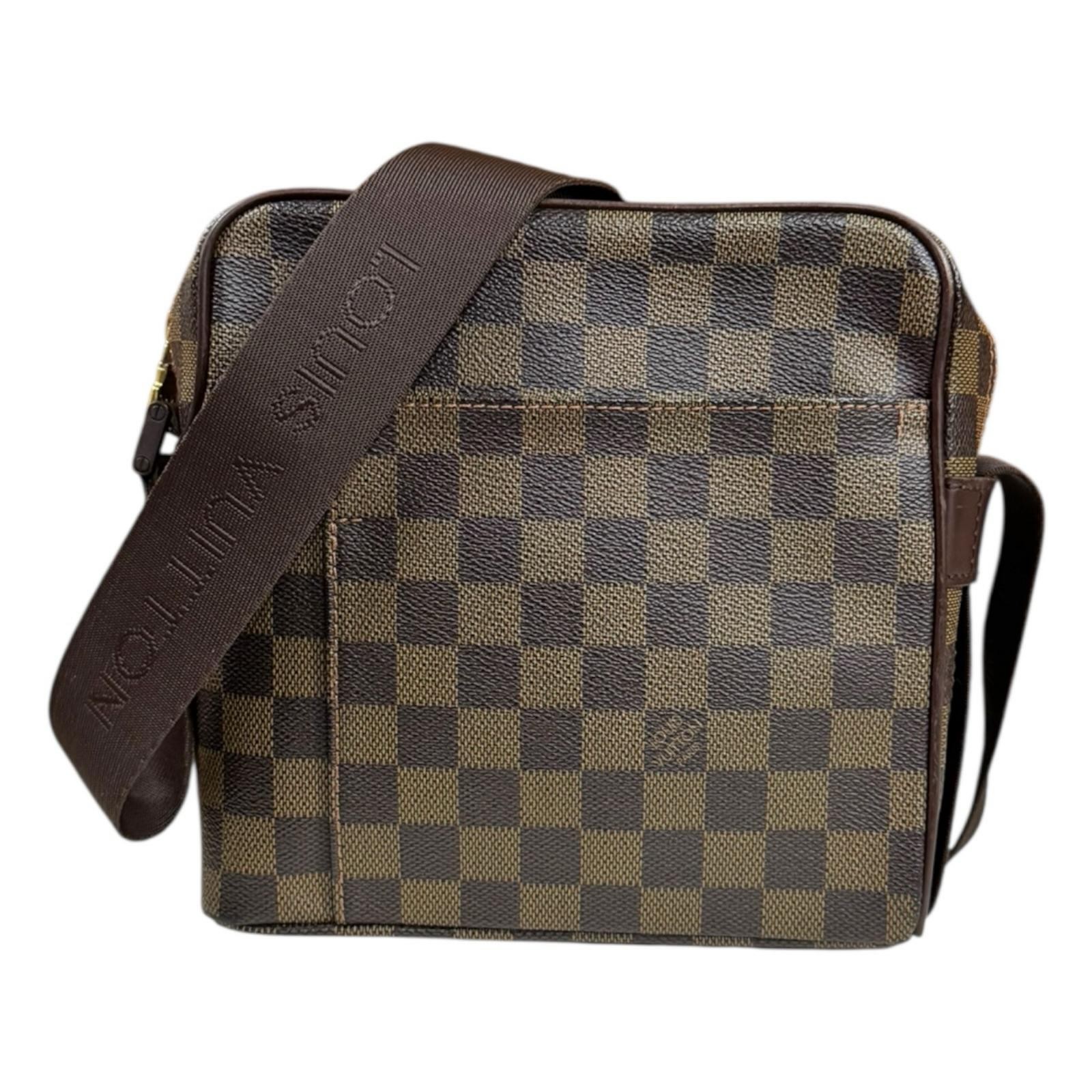 LOUIS VUITTON Shoulder Bag Cross Body N41442 Damier canvas Olaf PM used
