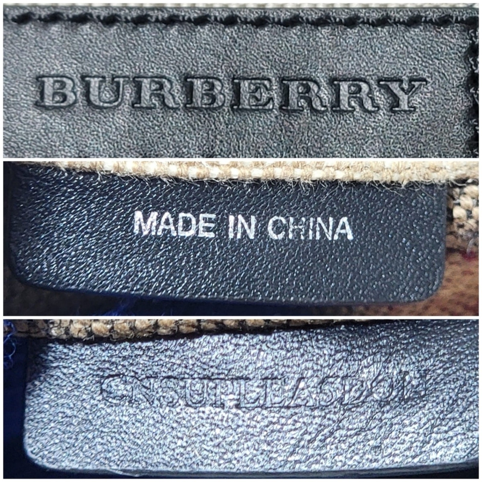 Authentic BURBERRY Ashby Hobo SaddleCanvas Mega Check