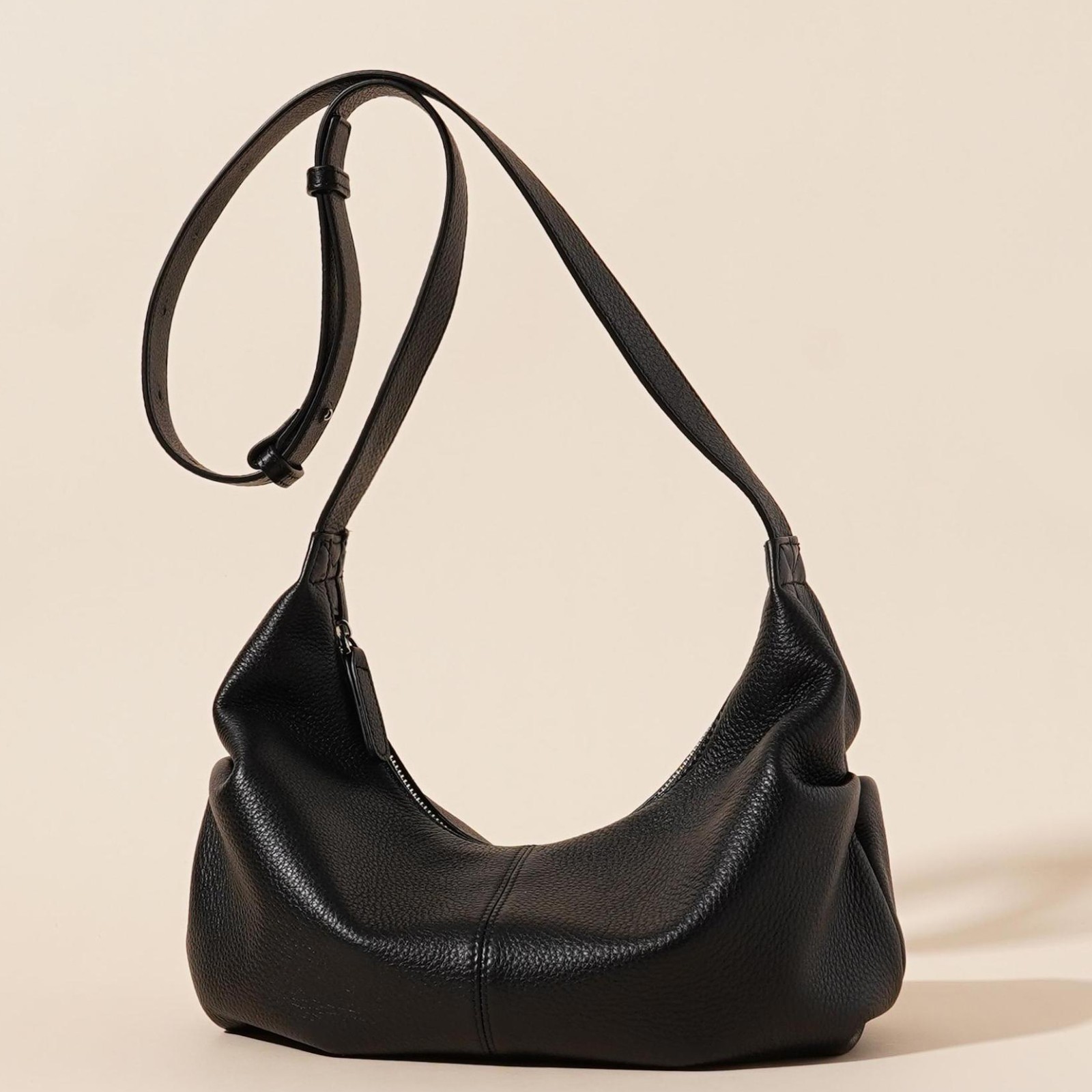 Soft Cowhide Leather Women’s Shoulder Bag, Genuine Leather Underarm Bags