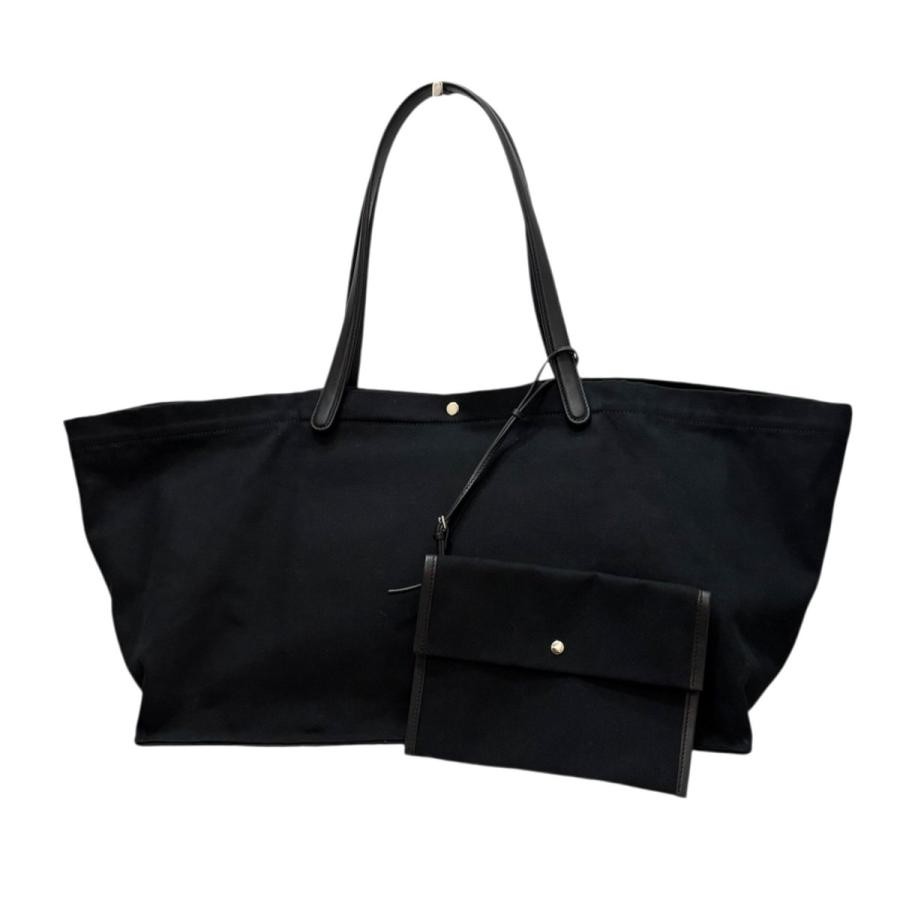 THE ROW Bag: XL IDAHO Black W68H29.5D23cm w/dust bag;