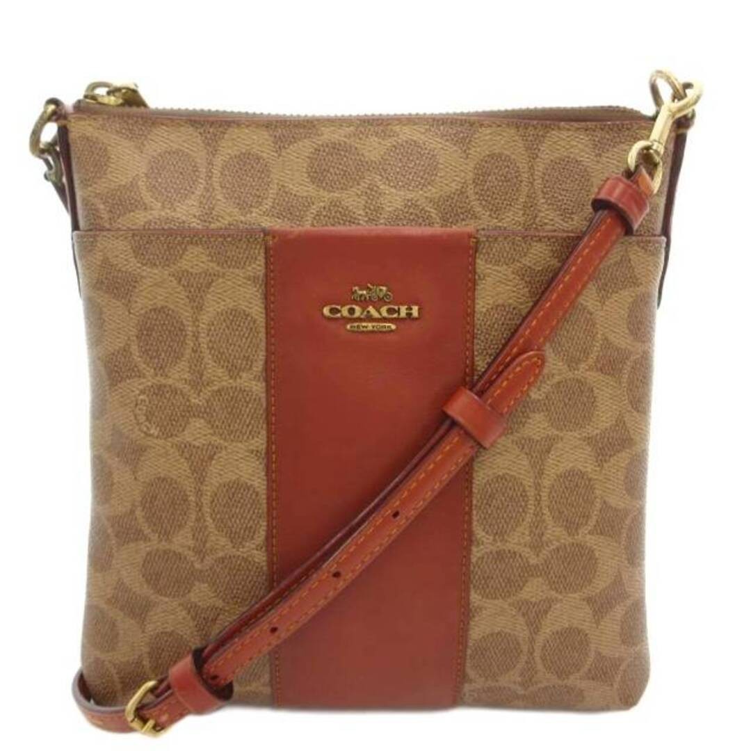 Coach 41321 Kit Messenger Signature Shoulder Bag Crossbody PVC Leather Logo Used