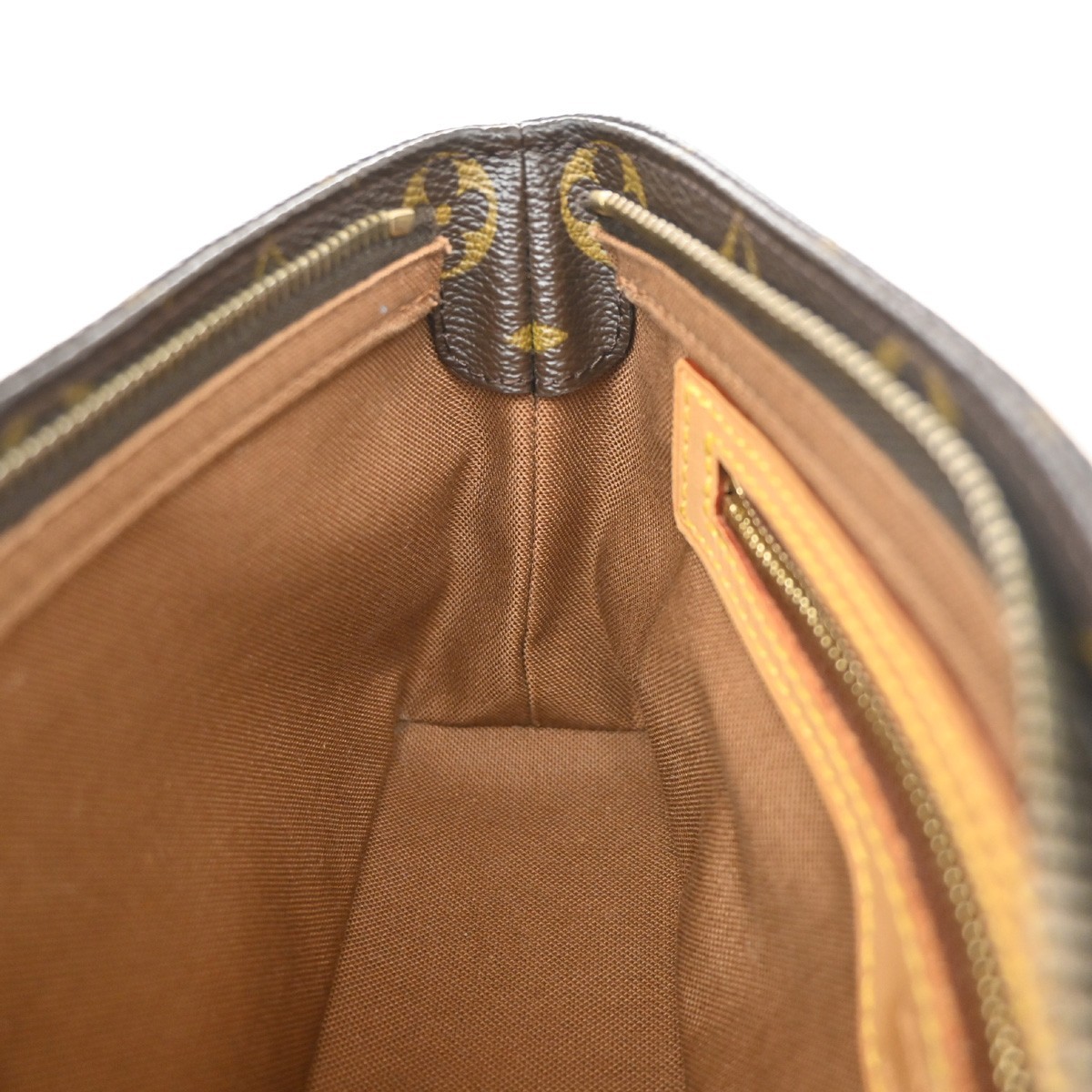 LOUIS VUITTON Logo Trotteur Shoulder Bag Monogram Leather Brown M51240 73KD558