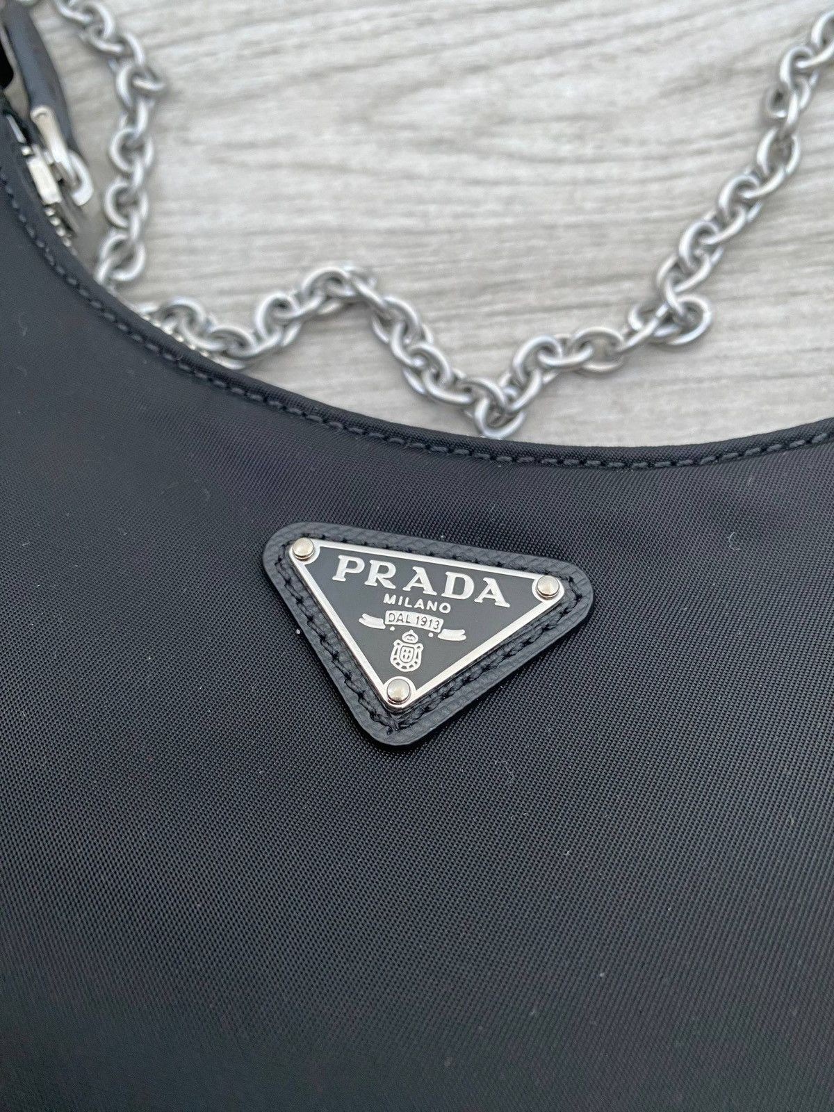 PRADA Re-Edition 2005 Shoulder Bag Black Nylon