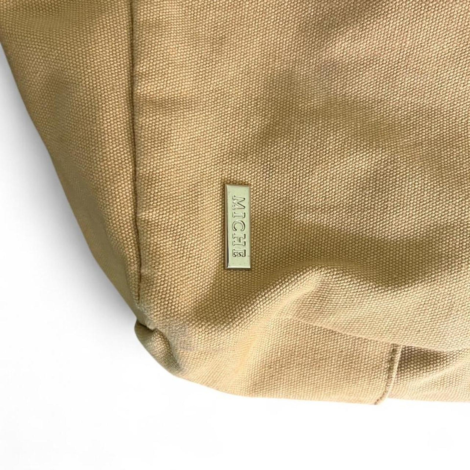 Michel sandby tan canvas tote