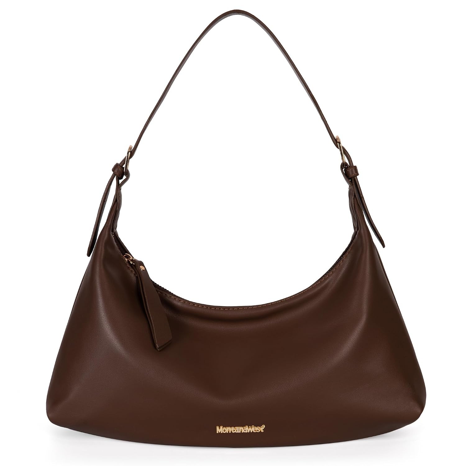Women’s Montana West Medium Coffee Crescent Hobo Shoulder Purses for Women