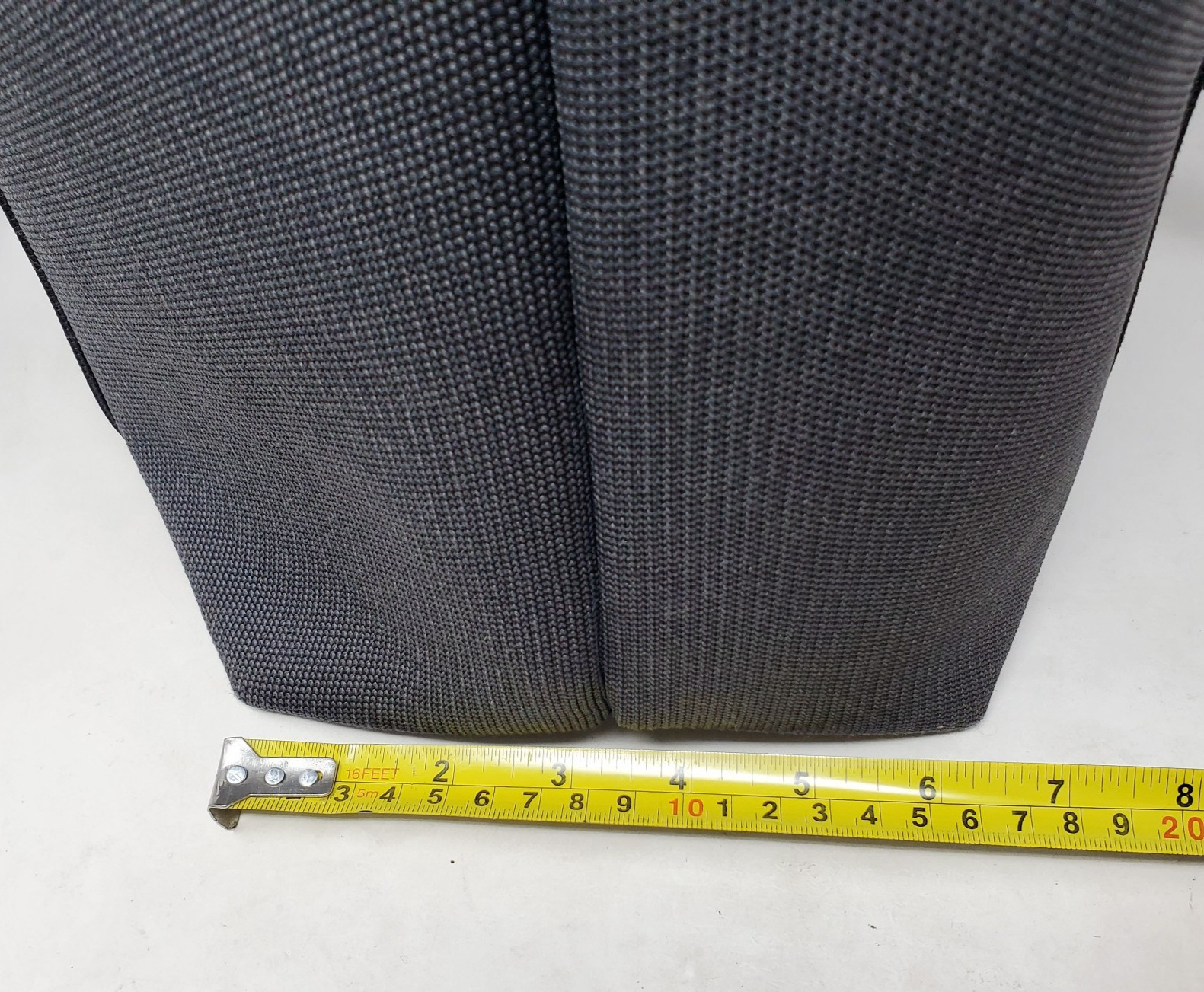 Rothy’s The Essential Tote Dark Grey Blue Trim Large Beach Work Office Bag