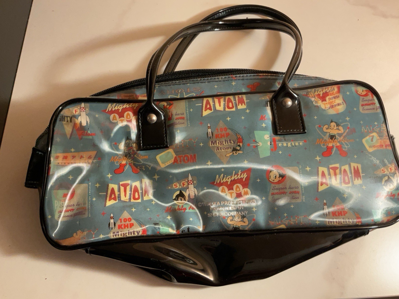 Rare Vintage Astro Boy Tetsuwan Atom Mighty Atom Tezuka Holographic Bag