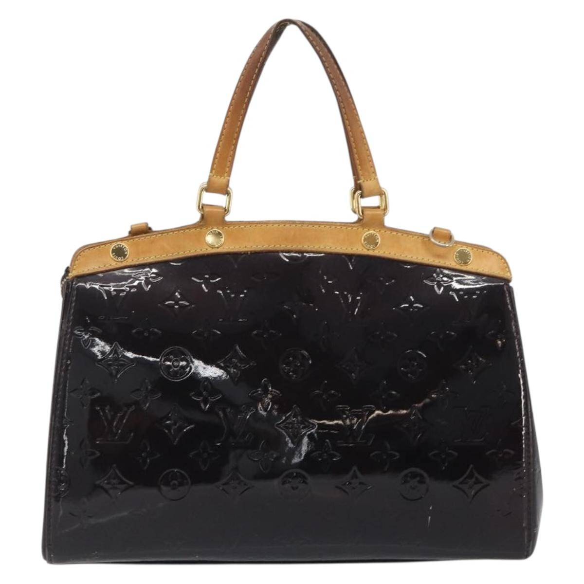 LOUIS VUITTON Monogram Vernis Blair MM Bag 2way Amarante M91619 LV Auth 194675
