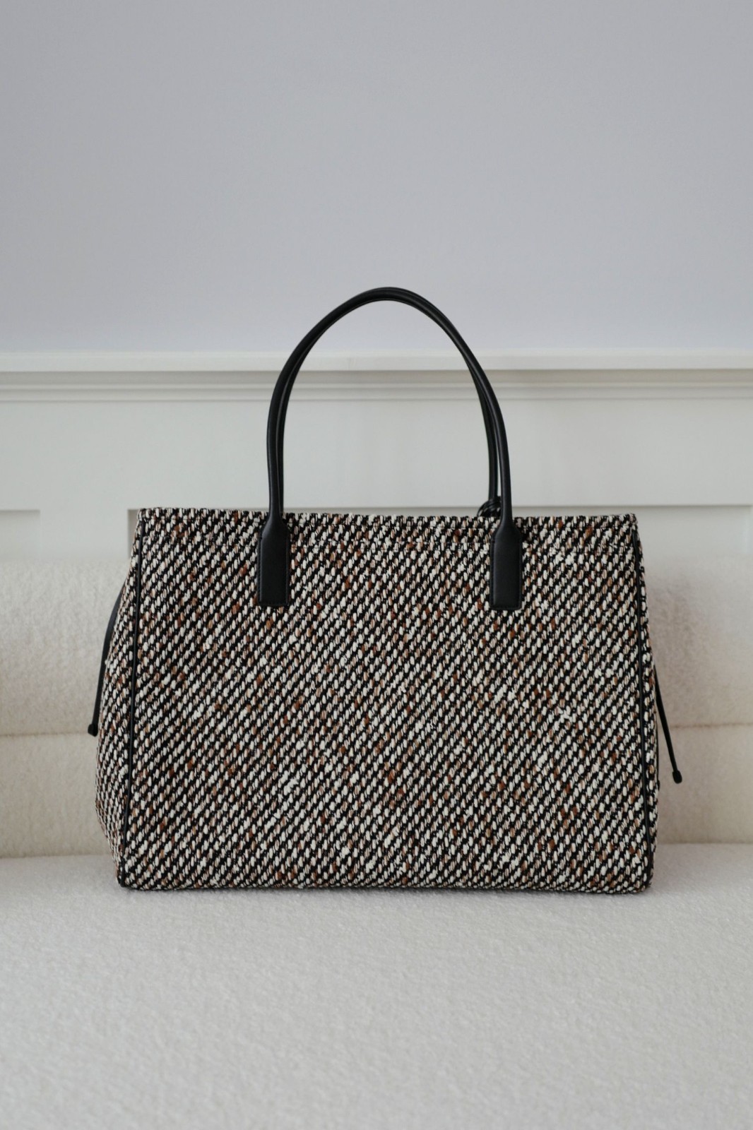 Chanel 26s Large Shopping Bag Black/Ecru Wool Gold Hardware “Matthieu Blazy’s”