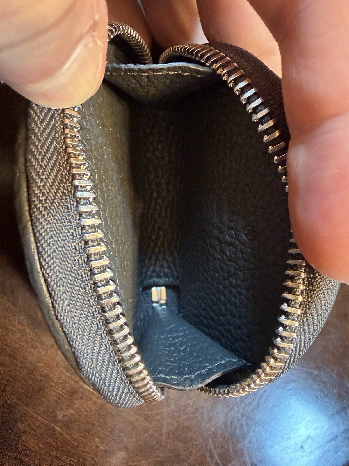 New Authentic Gucci GG Supreme Coin Bag Pouch Shadow Effect Grey