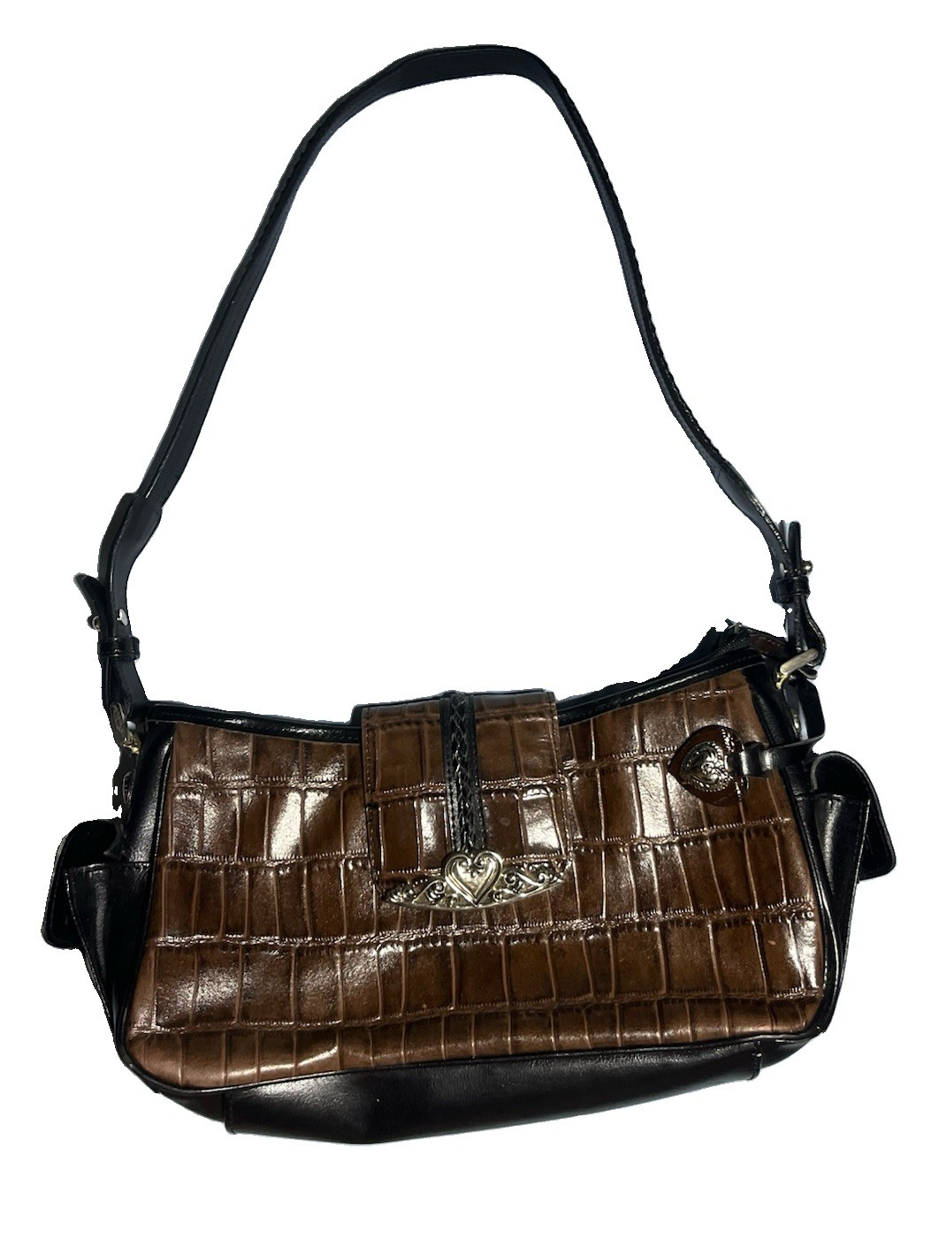 Vintage Marc Chantal (MC) embossed GENUINE LEATHER purse