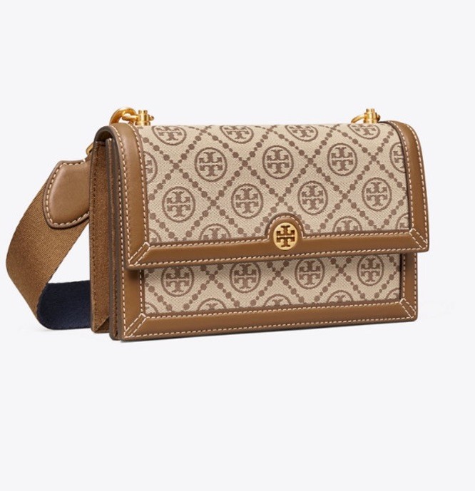 New Tory Burch T Monogram Logo Wallet Crossbody Shoulder Bag