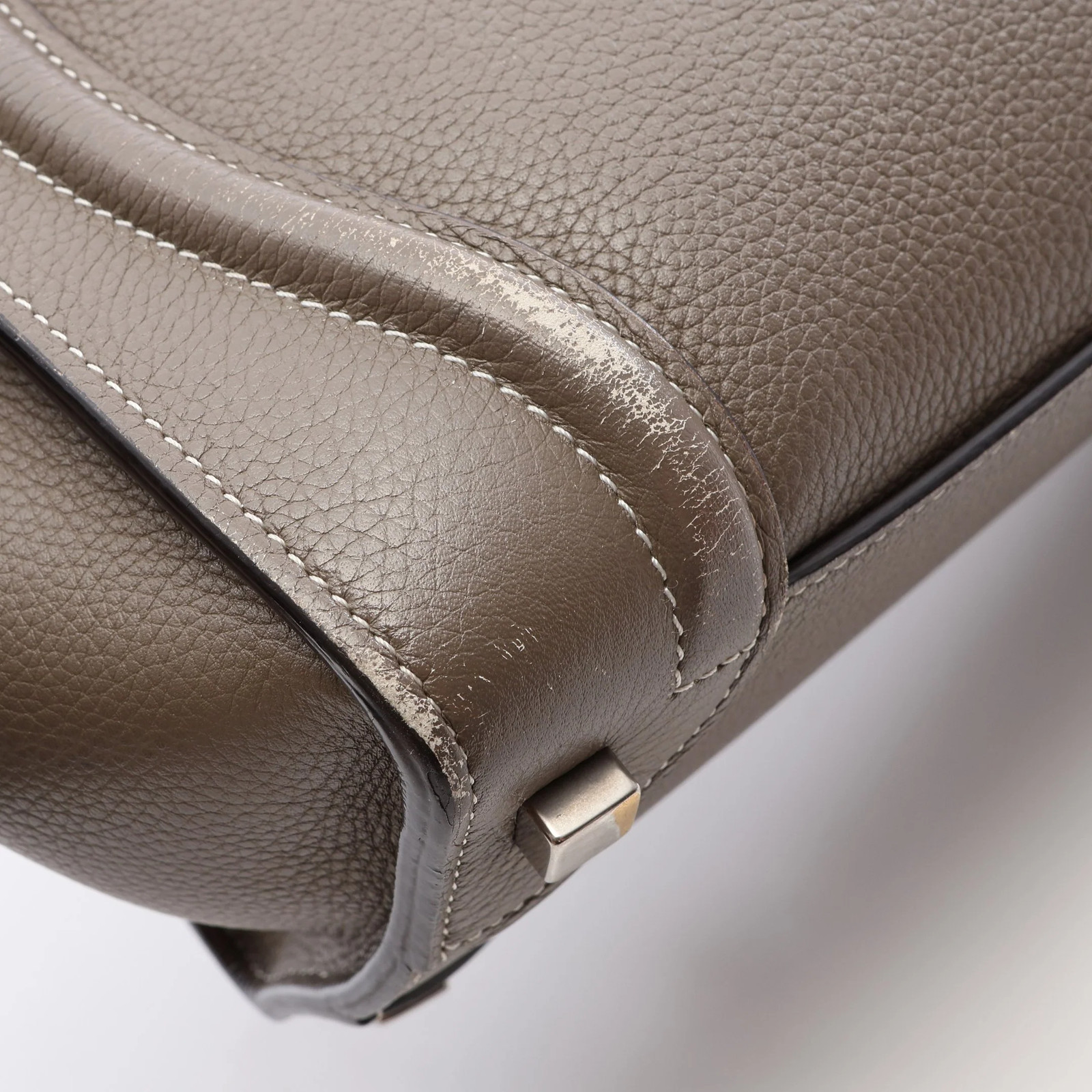 Celine Tote Bag Gray Leather #RCB10895