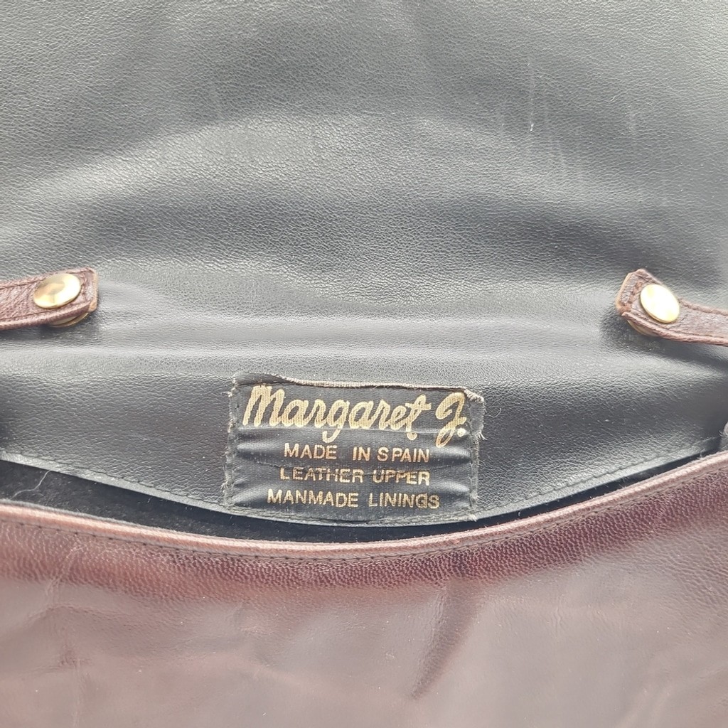 Vintage Margaret Jerrold Leather Saddle Bag Spain Boho Crossbody