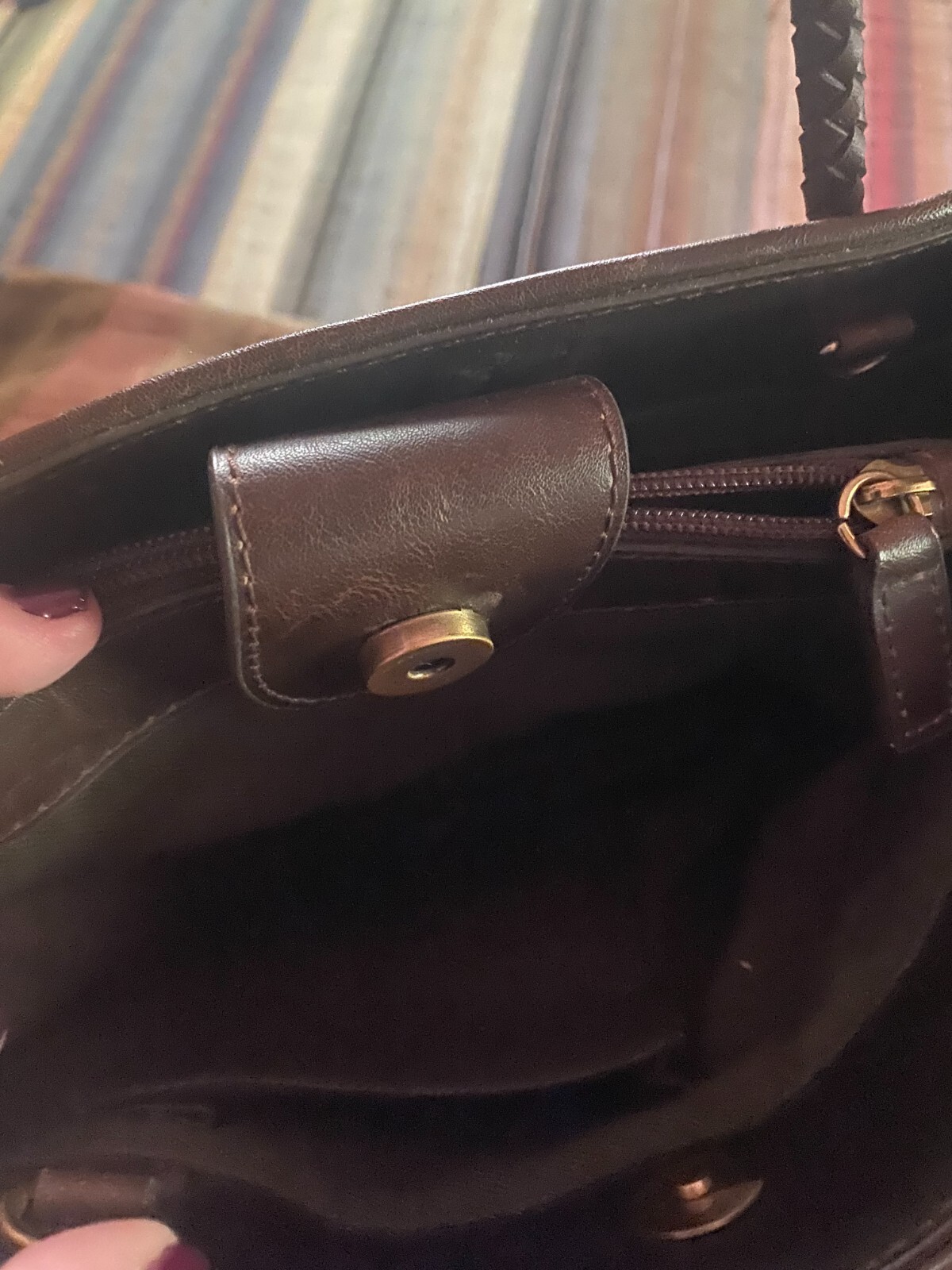 Relic Blended Medium Brown Corduroy Blend Purse with Beautiful Lining