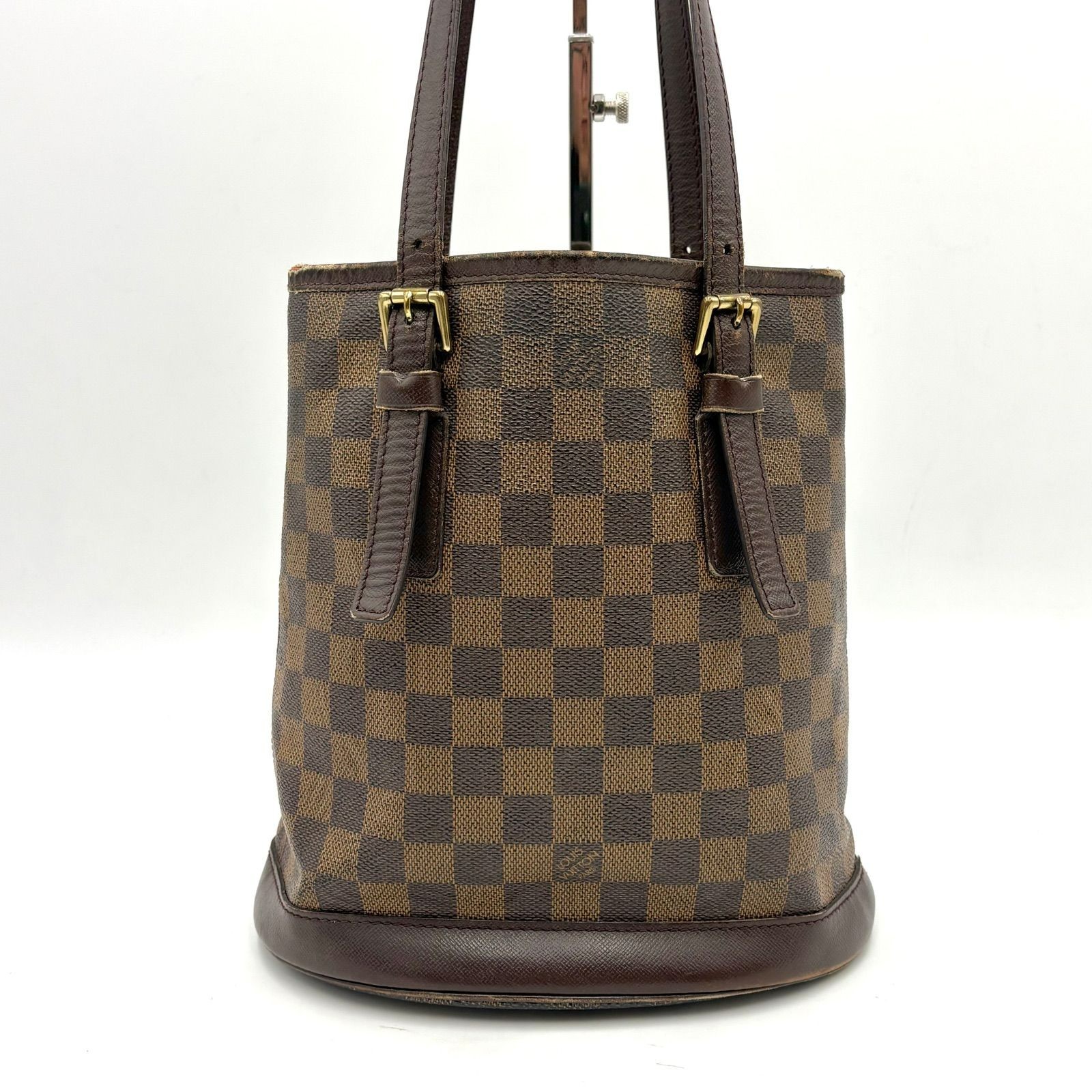 Auth LOUIS VUITTON Damier Ebene Marais Tote Bag Handbag N42240 2Y6311
