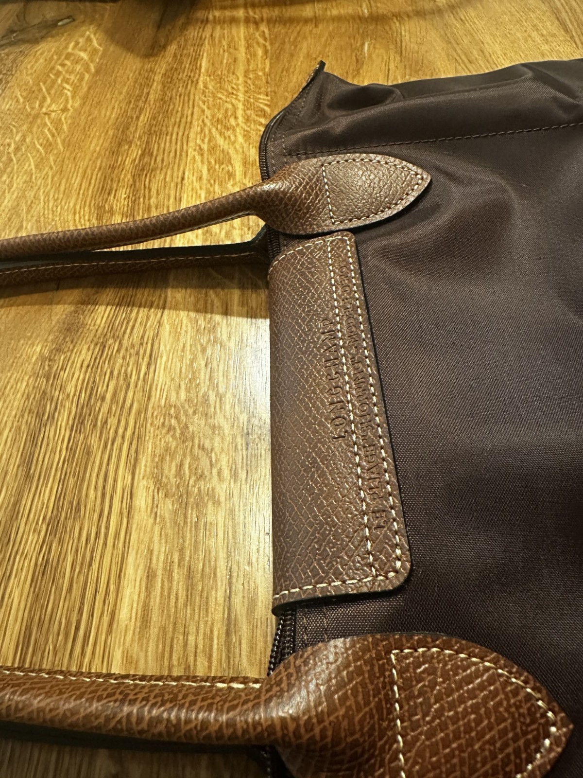 Longchamp Le Pliage Tote Shoulder Bag Medium Ebony Brown L2605089P81
