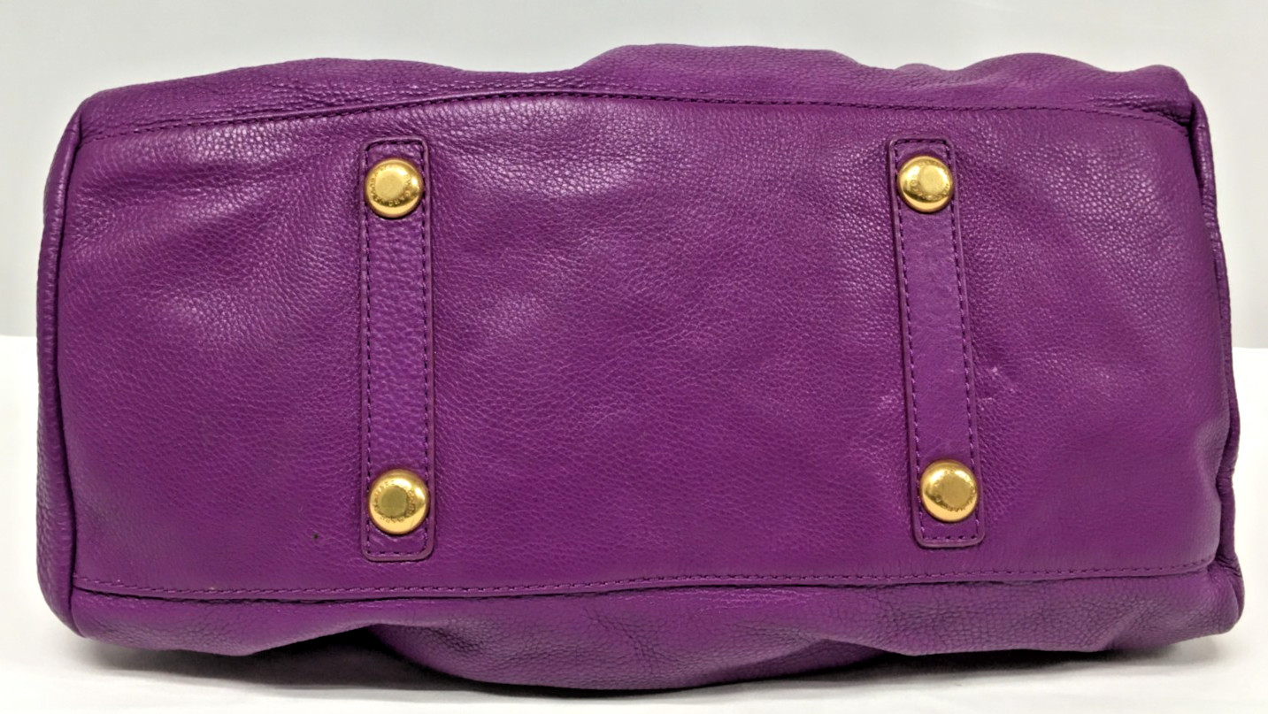 Purple Marc by Marc Jacobs Classic Q Baby Groovee Leather Bag