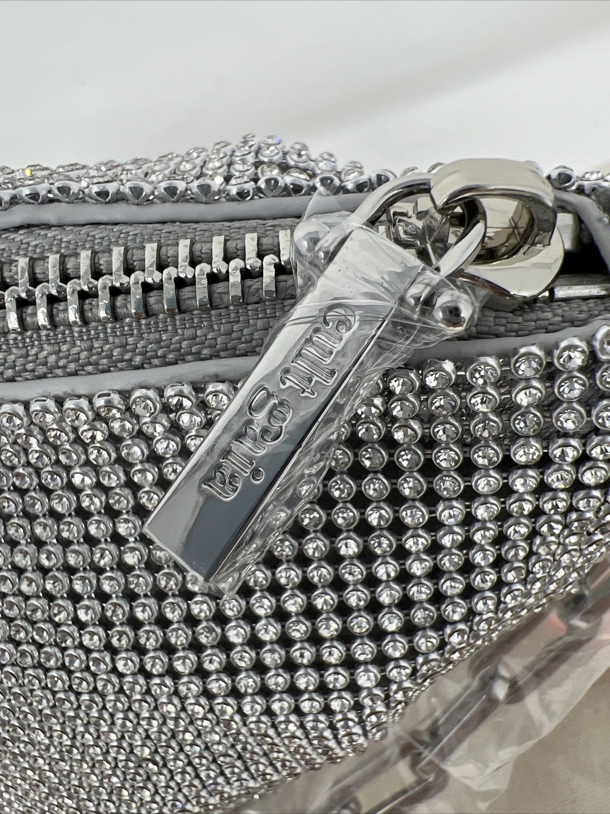 CULT GAIA Gia Rhinestone Mini Shoulder Bag Clear Bot 1