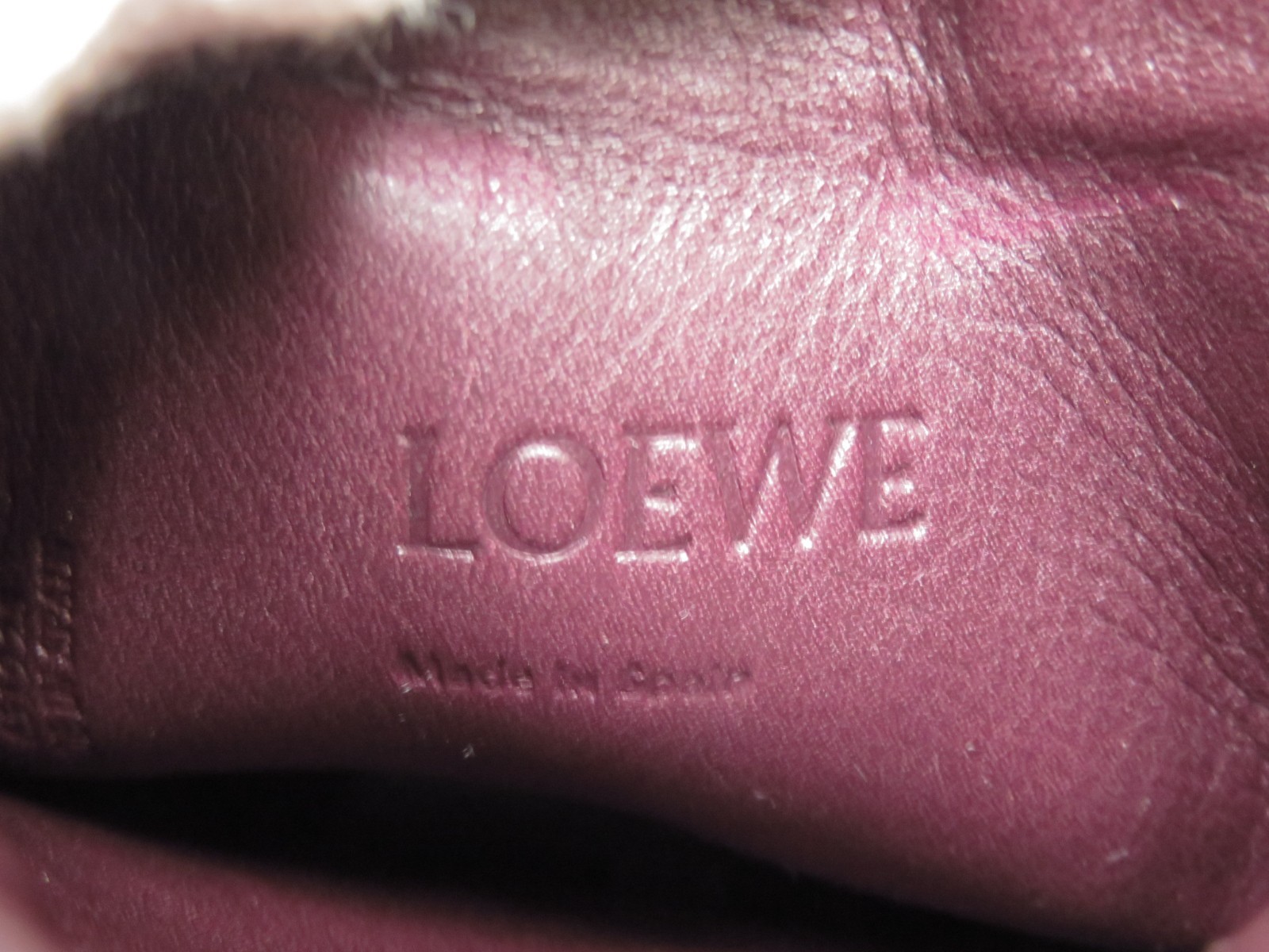 Authentic LOEWE Anagram Gate Pocket Leather Shoulder Bag S#53443